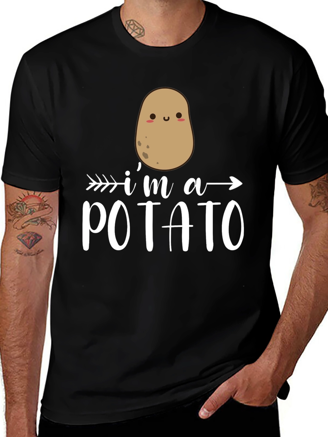 Variant 5 of Funny "I'm a Potato" Graphic Tee