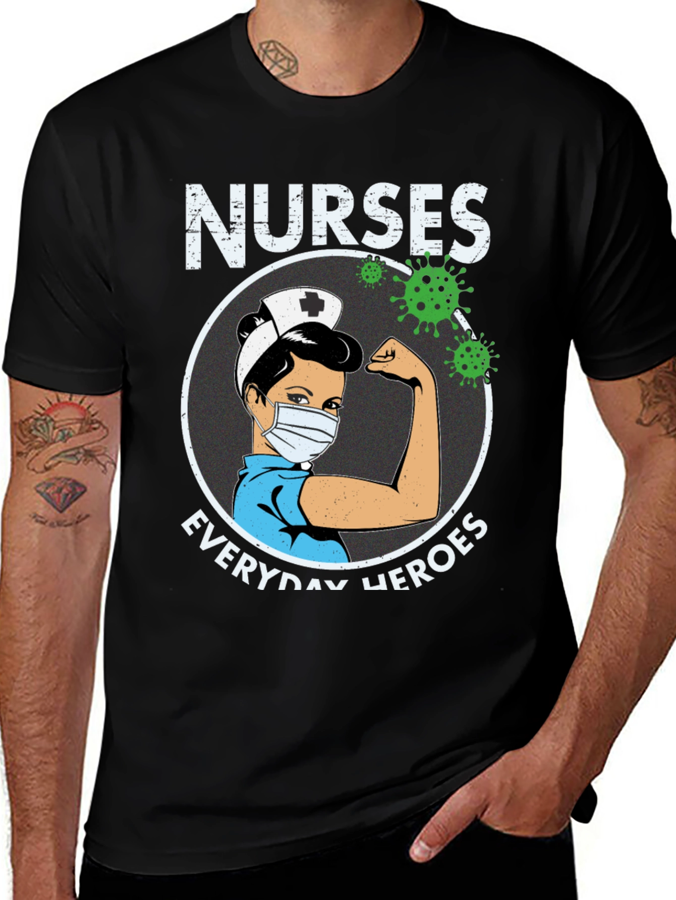 Variant 13 of Nurses Everyday Heroes Graphic Tee