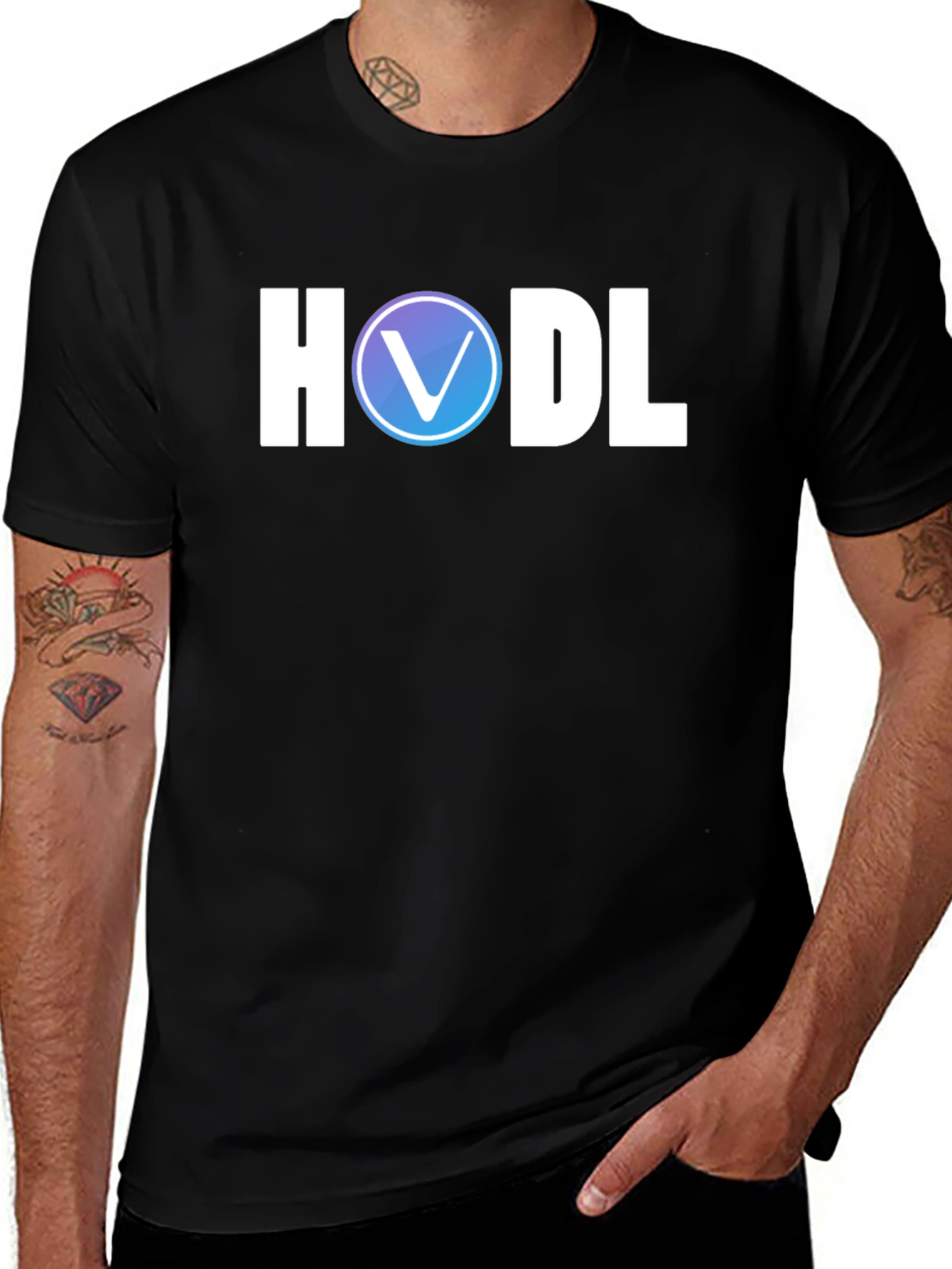 Variant 12 of HODL Crypto T-Shirt - Black, Graphic Tee