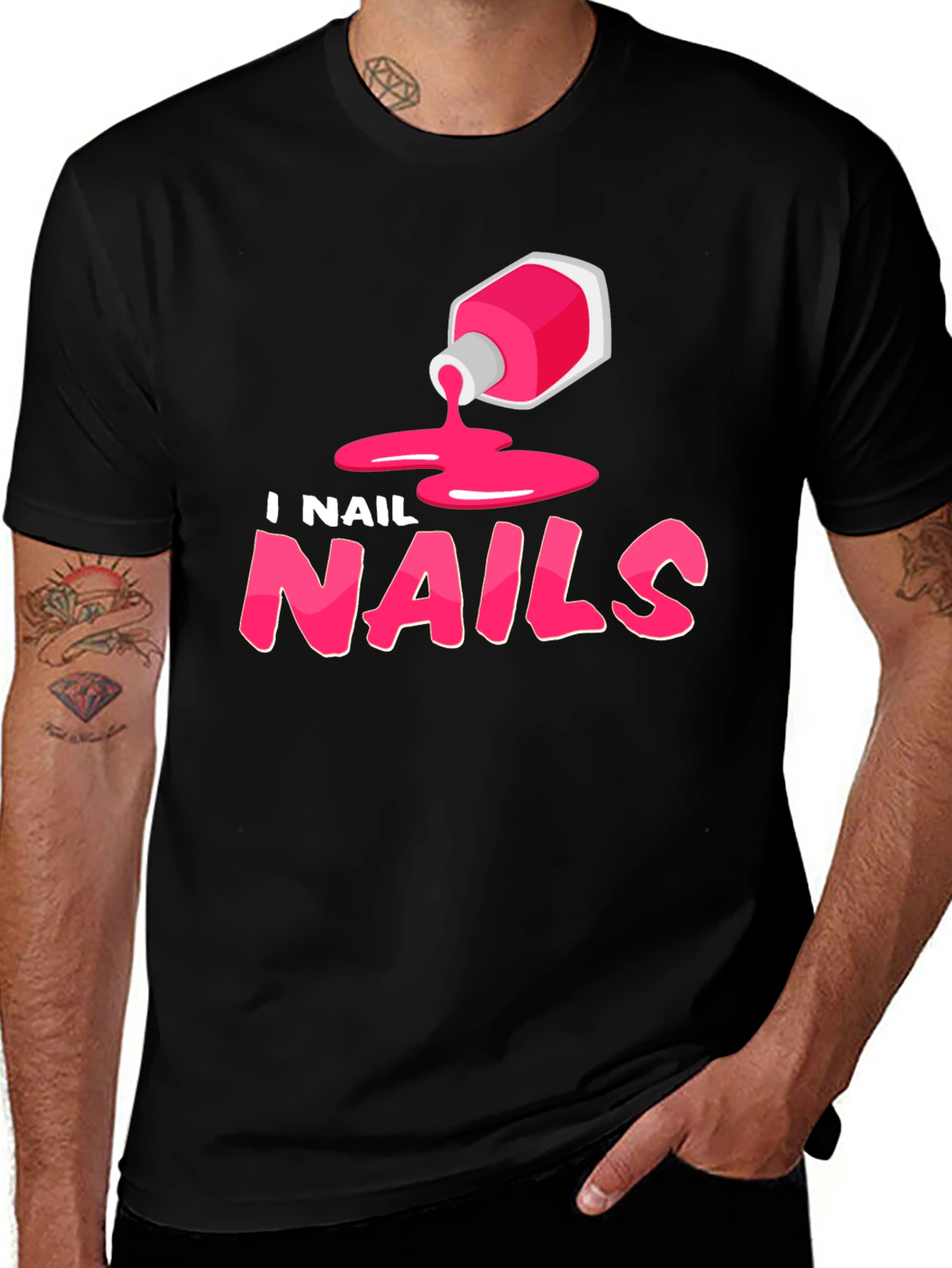 Variant 24 of I Nail Nails - Funny Manicure T-Shirt