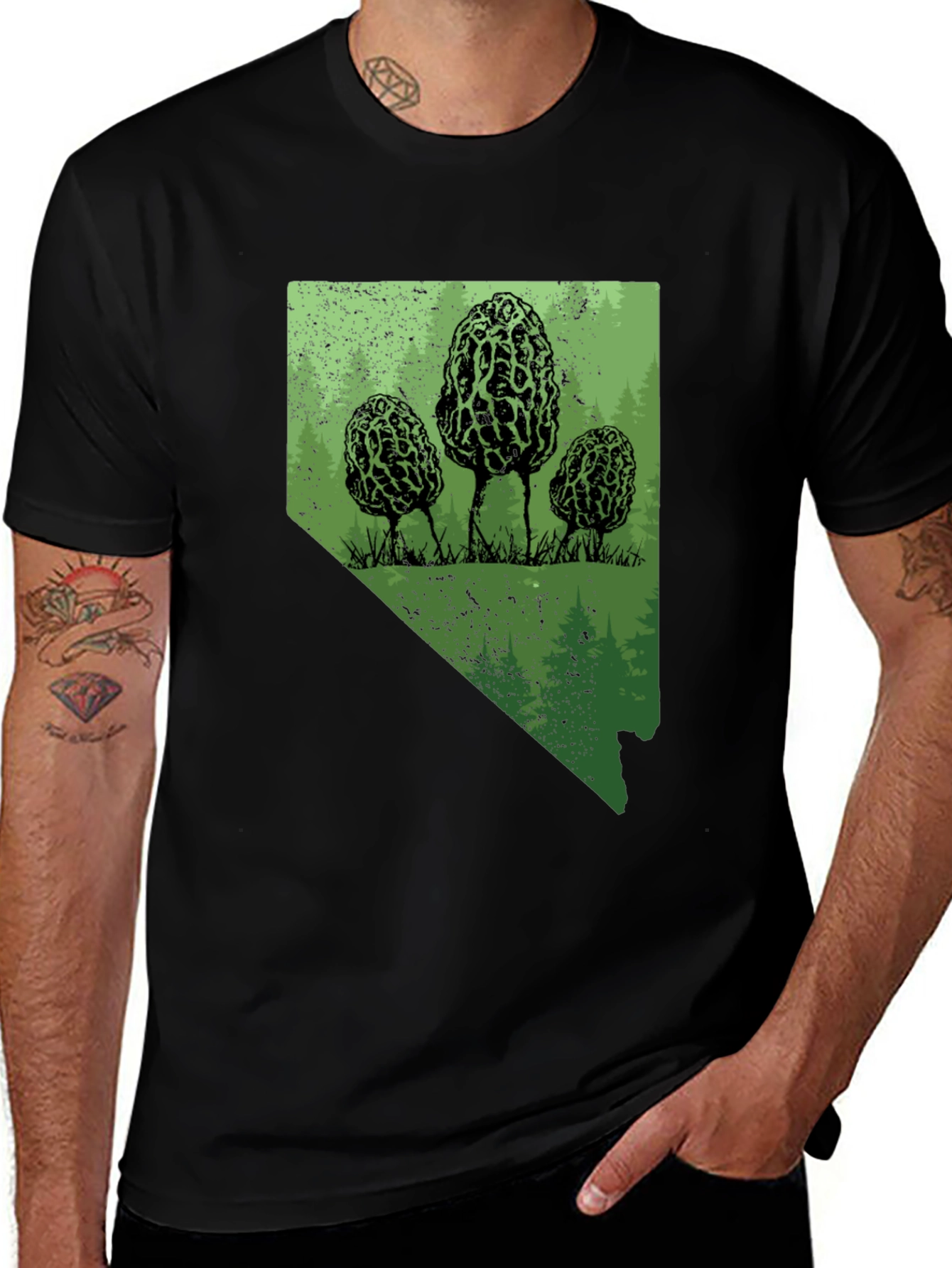 Variant 17 of Nevada Morel Mushroom T-Shirt
