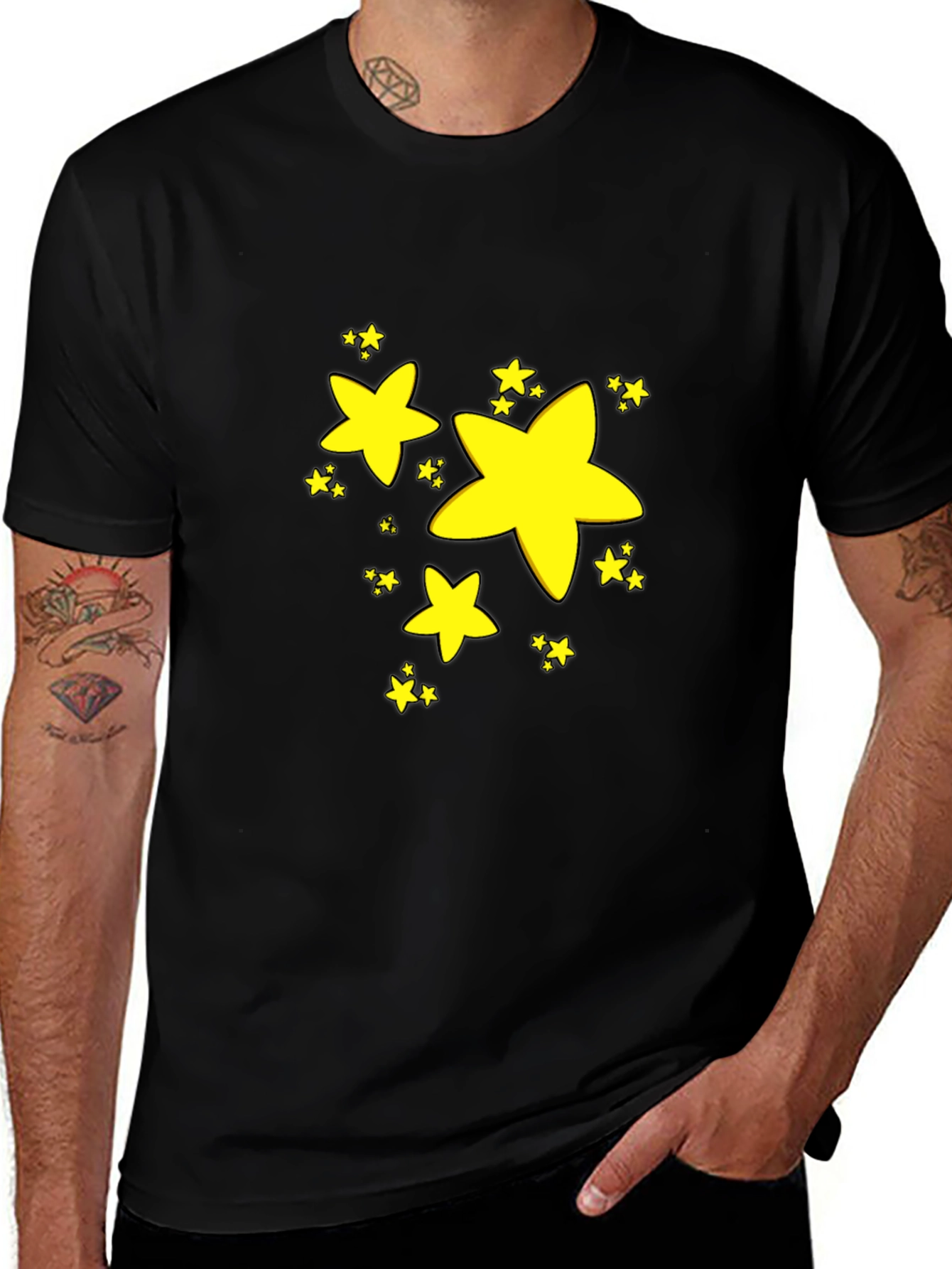 Variant 11 of Starry Night Black T-Shirt