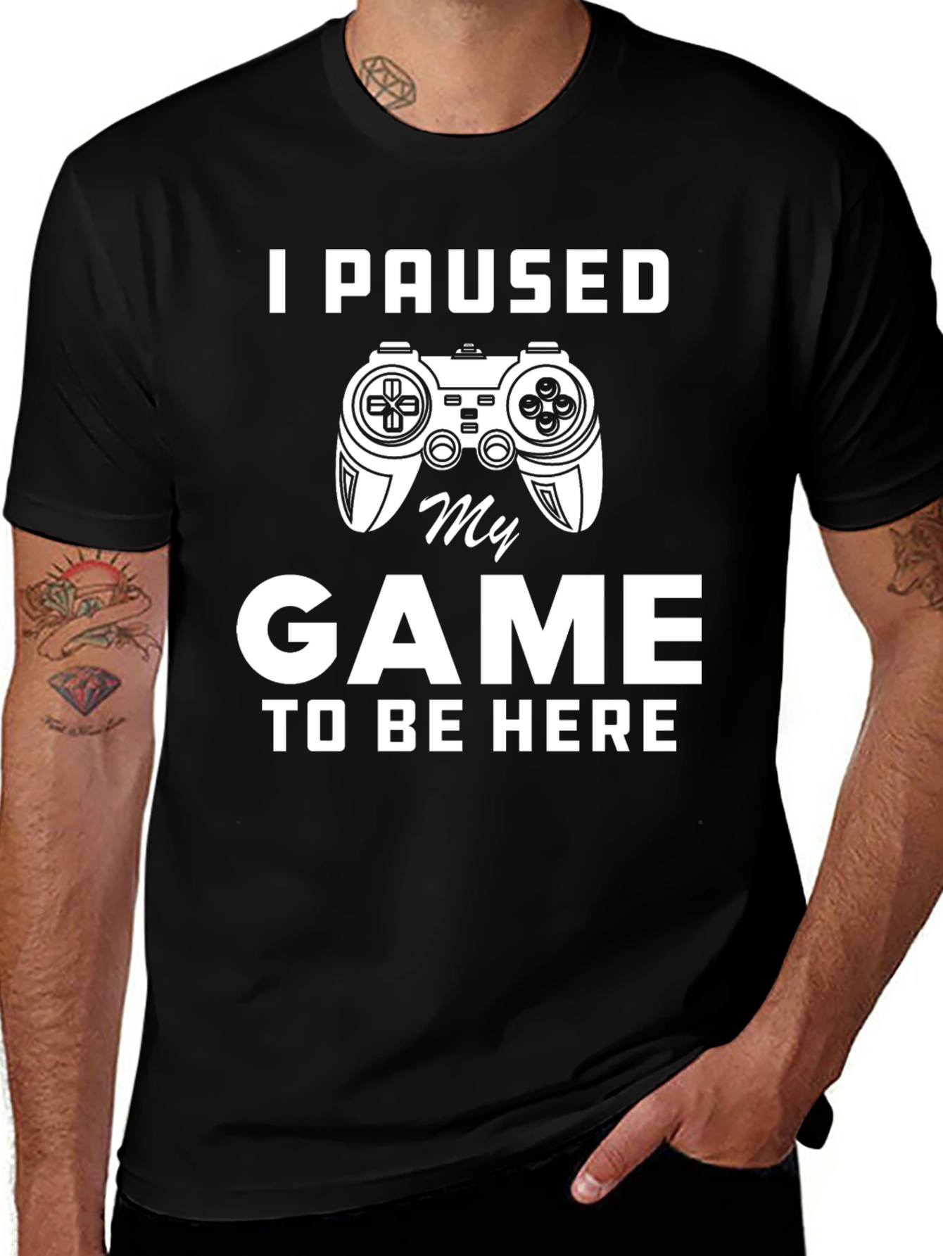 Variant 11 of Gamer T-Shirt - I Paused My Game Funny Tee