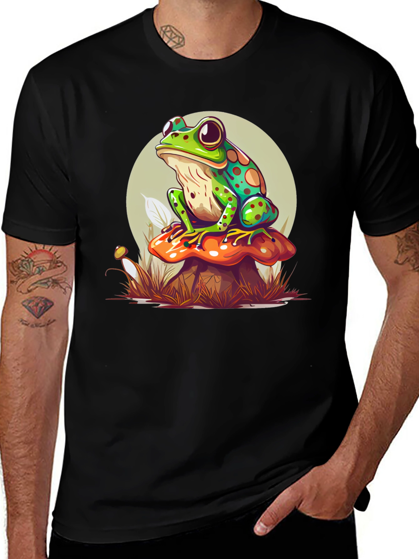 Variant 29 of Frog on Mushroom Graphic Tee