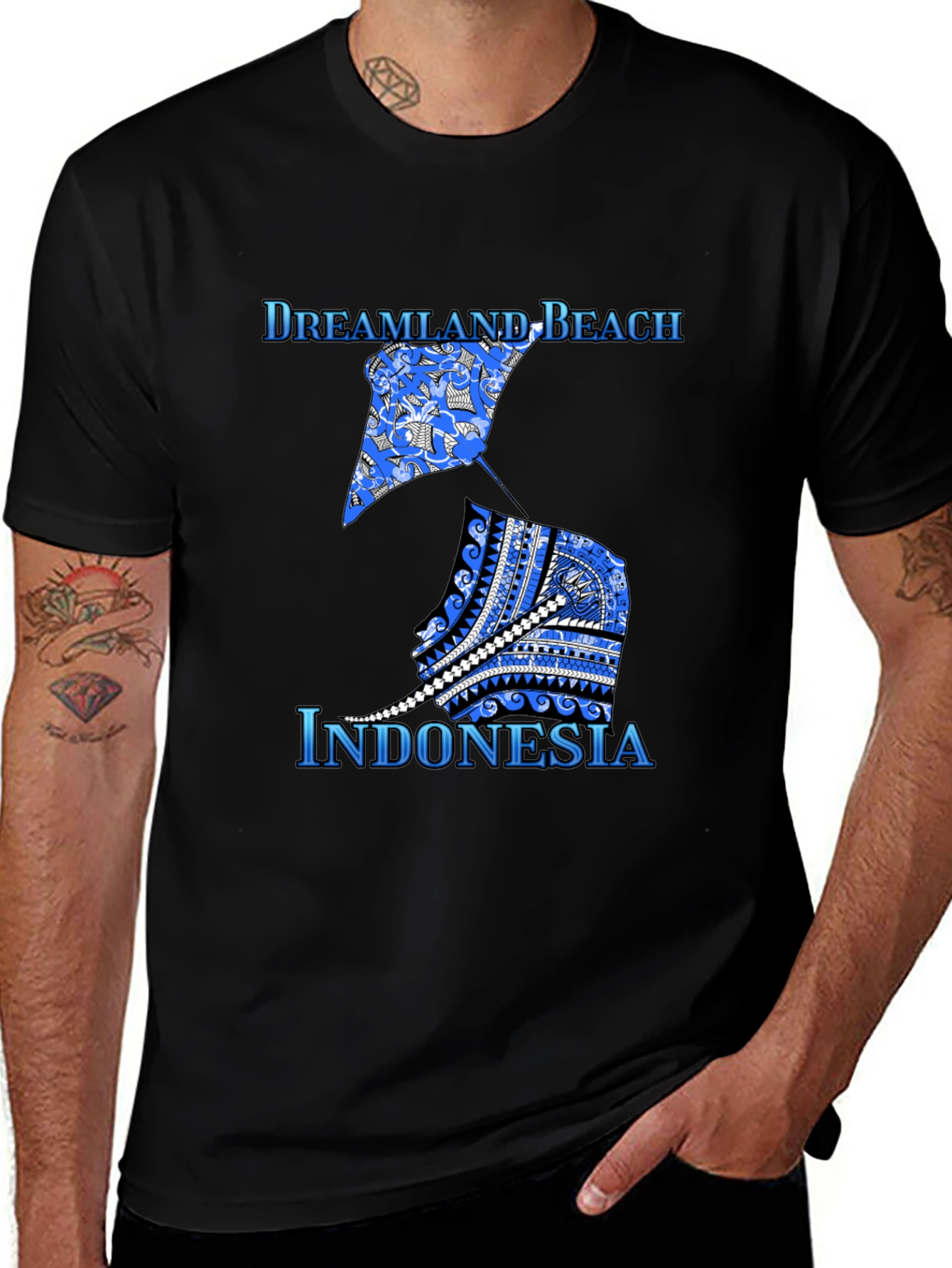 Variant 23 of Dreamland Beach Indonesia Graphic T-Shirt