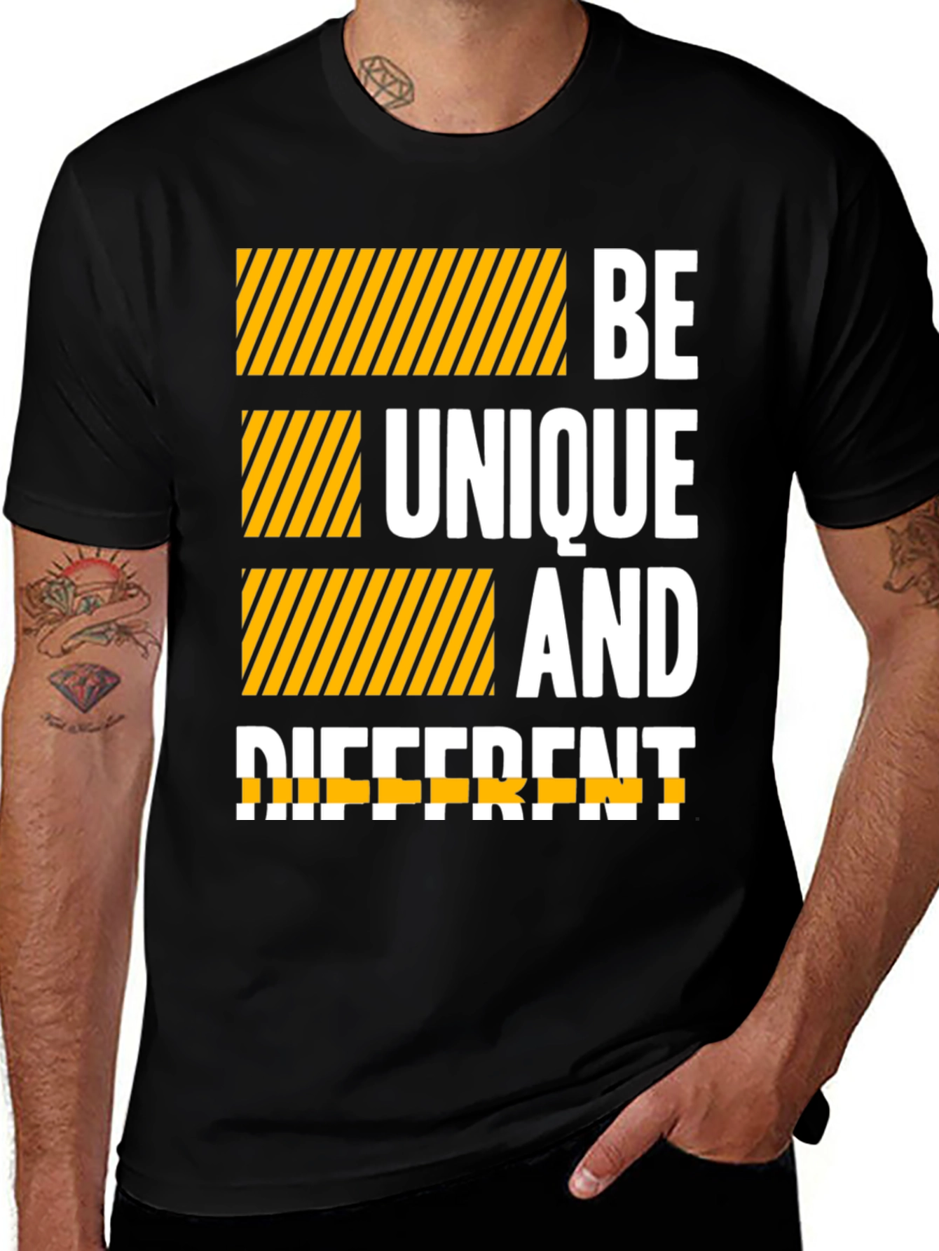 Variant 17 of Be Unique and Different Graphic Tee