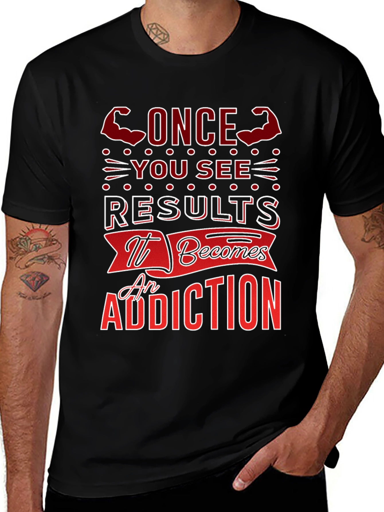 Variant 23 of Results Addiction Graphic T-Shirt