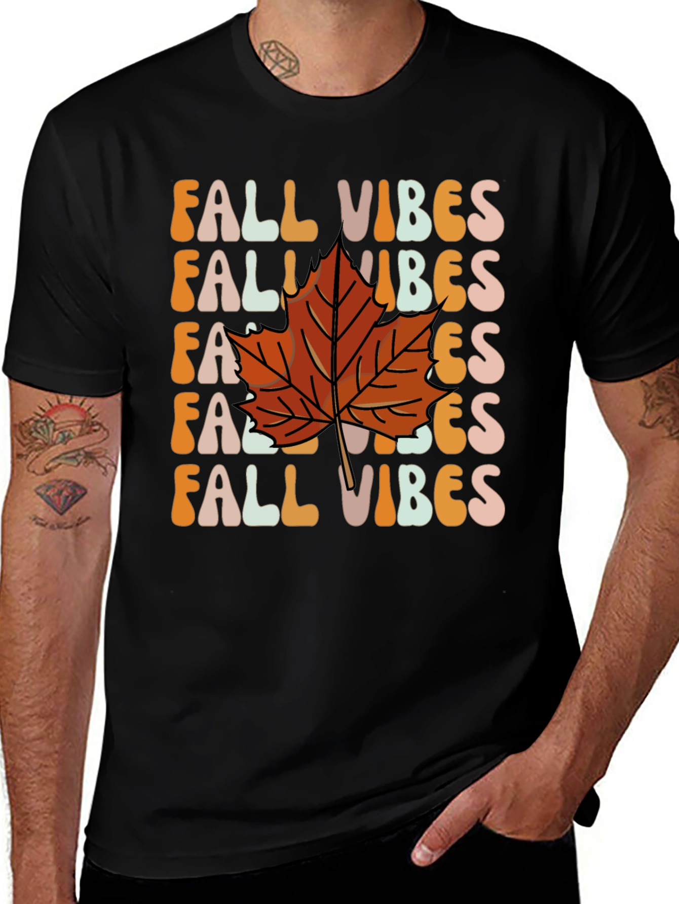 Variant 6 of Fall Vibes Graphic Tee - Autumn Style
