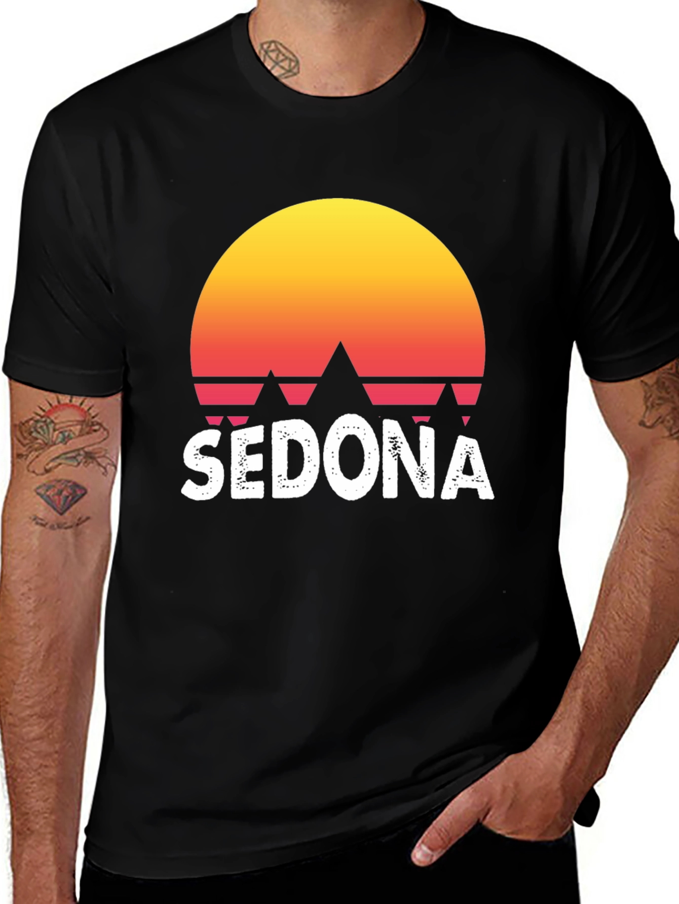 Sedona Sunset Graphic Tee - Retro Style
