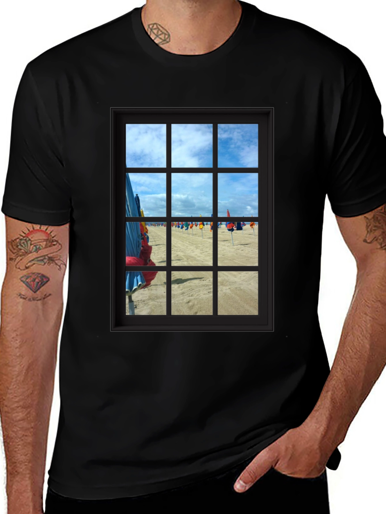 Variant 30 of Window to the Beach T-Shirt - Classic Crew Neck