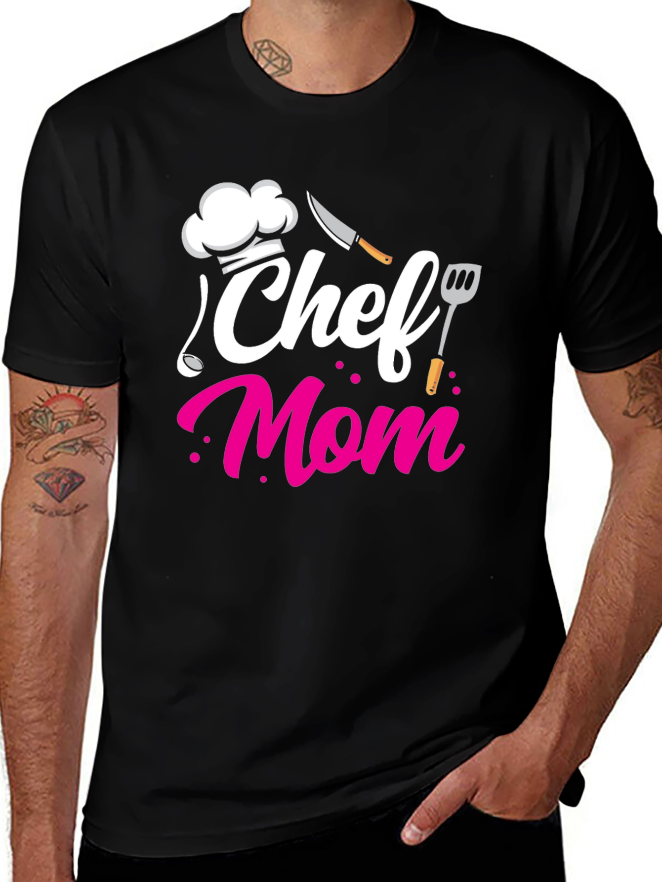 Chef Mom Black T-Shirt