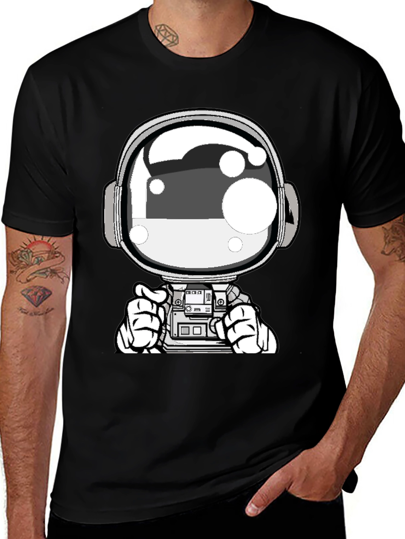 Variant 16 of Astronaut Graphic Tee - Cool Space Design