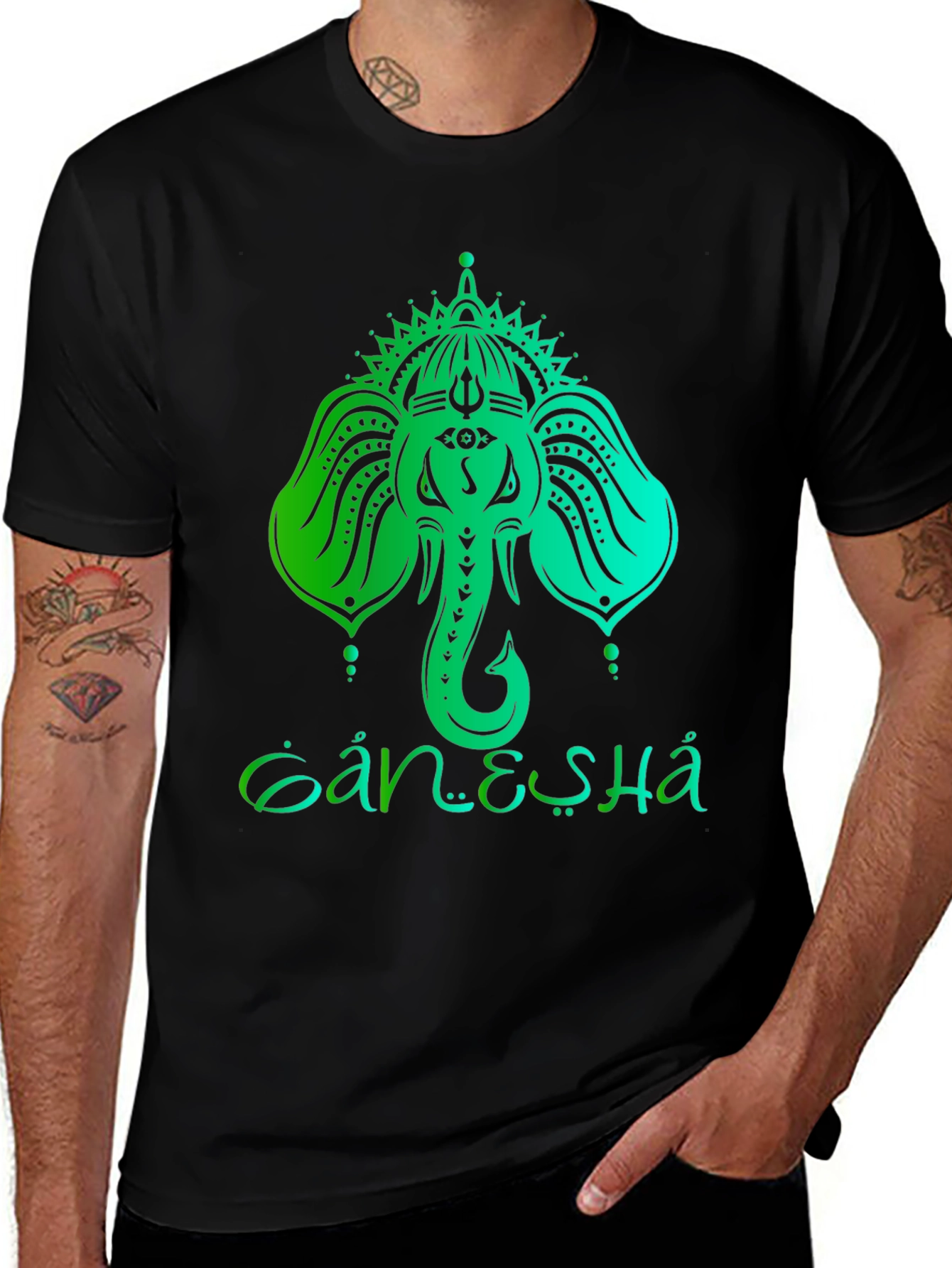 Ganesha Graphic T-Shirt - Spiritual Design