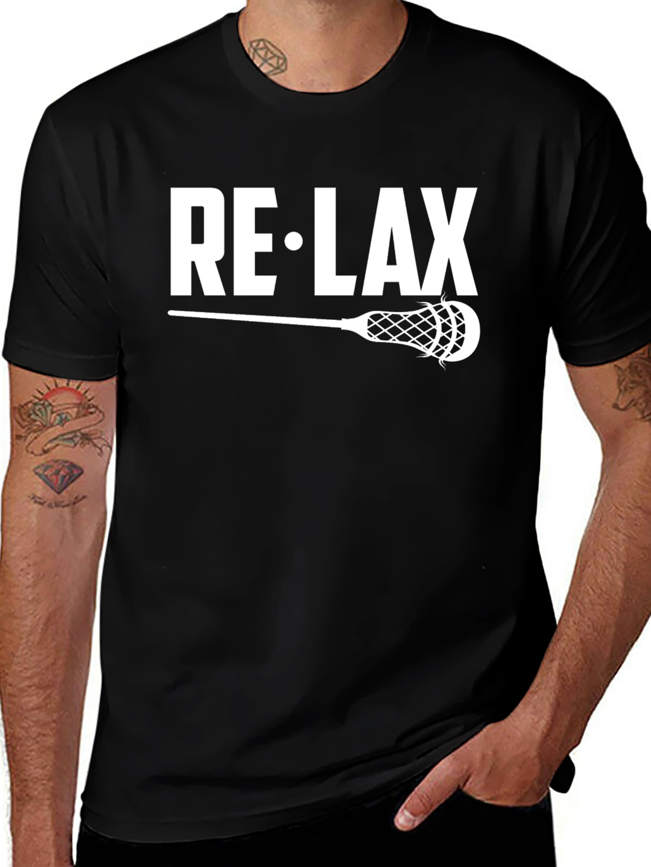 Variant 19 of Relax Lacrosse T-Shirt - Black