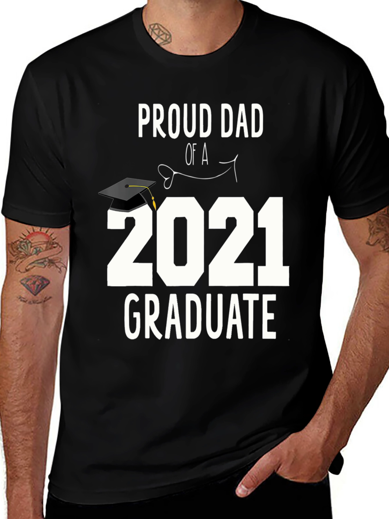 Variant 27 of Proud Dad of a 2021 Graduate T-Shirt