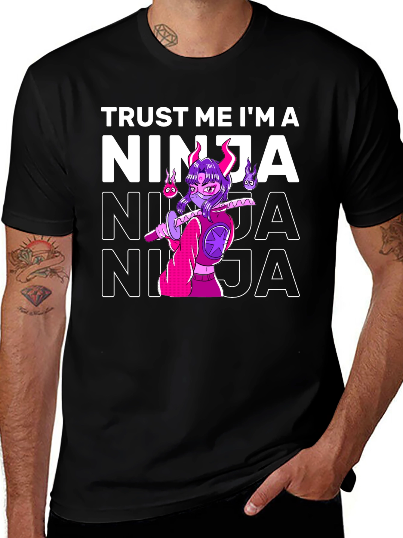 Variant 29 of Trust Me I'm a Ninja T-Shirt Graphic Tee