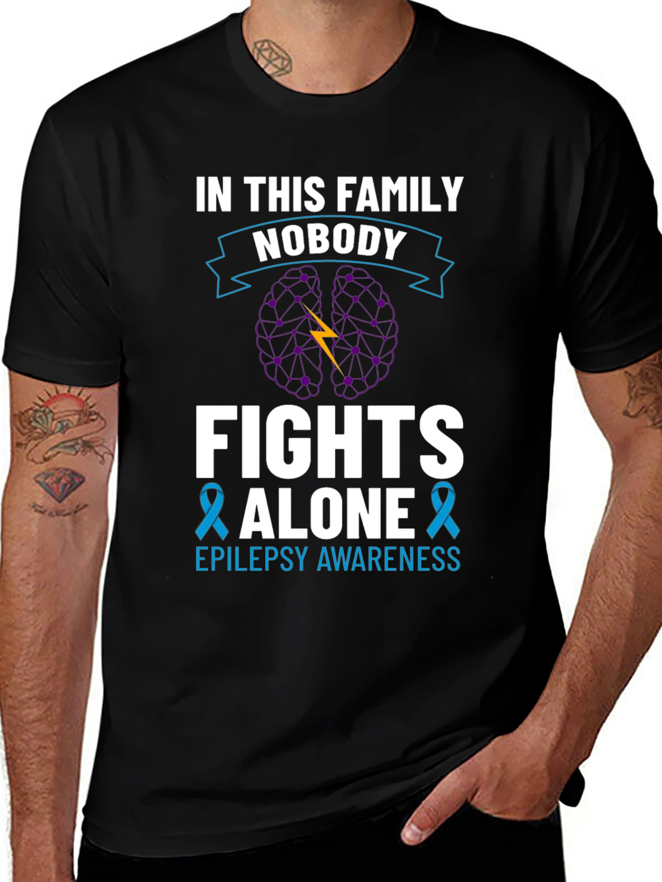 Epilepsy Awareness T-Shirt: Family Support Tee