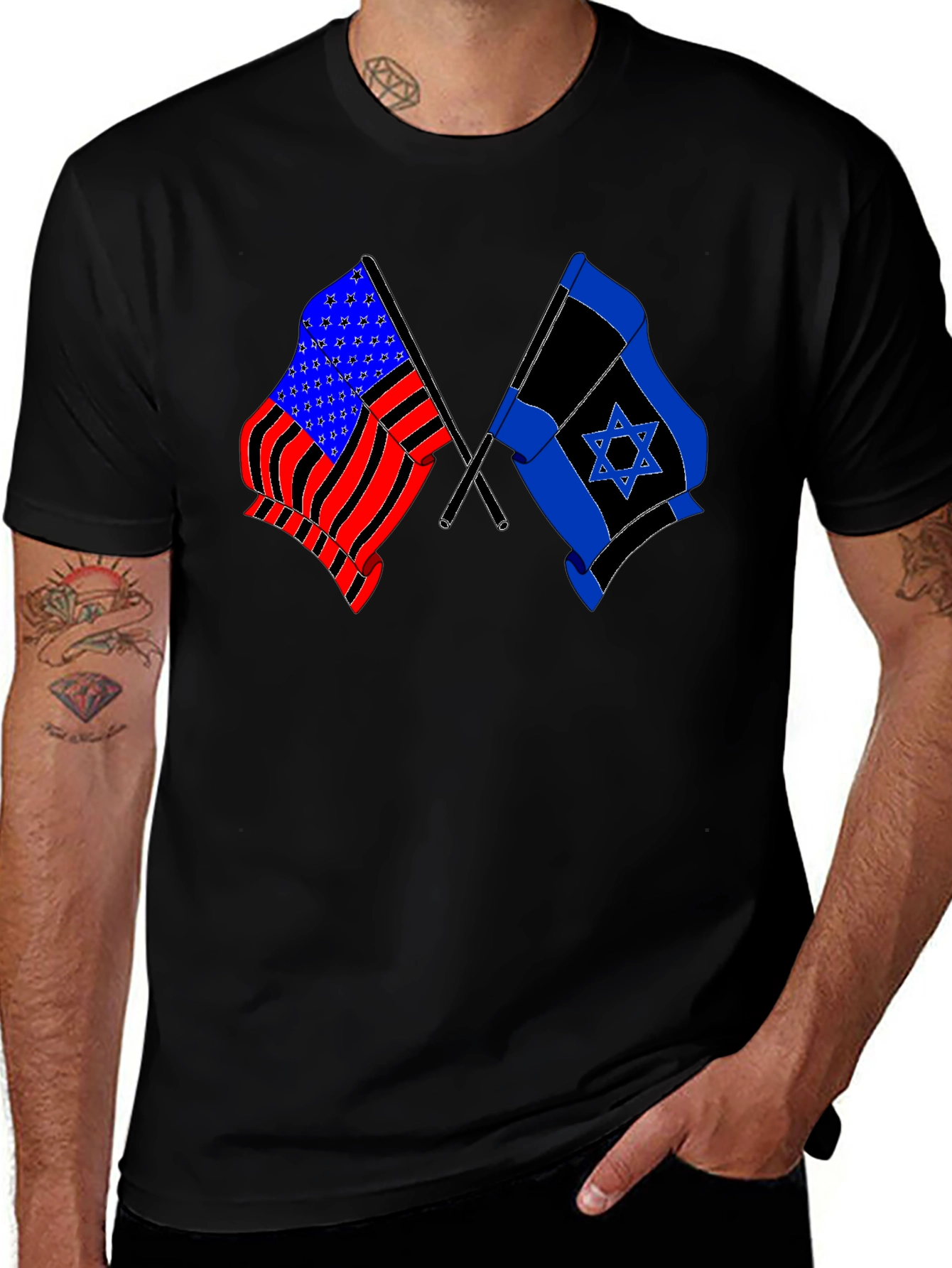 Variant 16 of Patriotic Flags T-Shirt