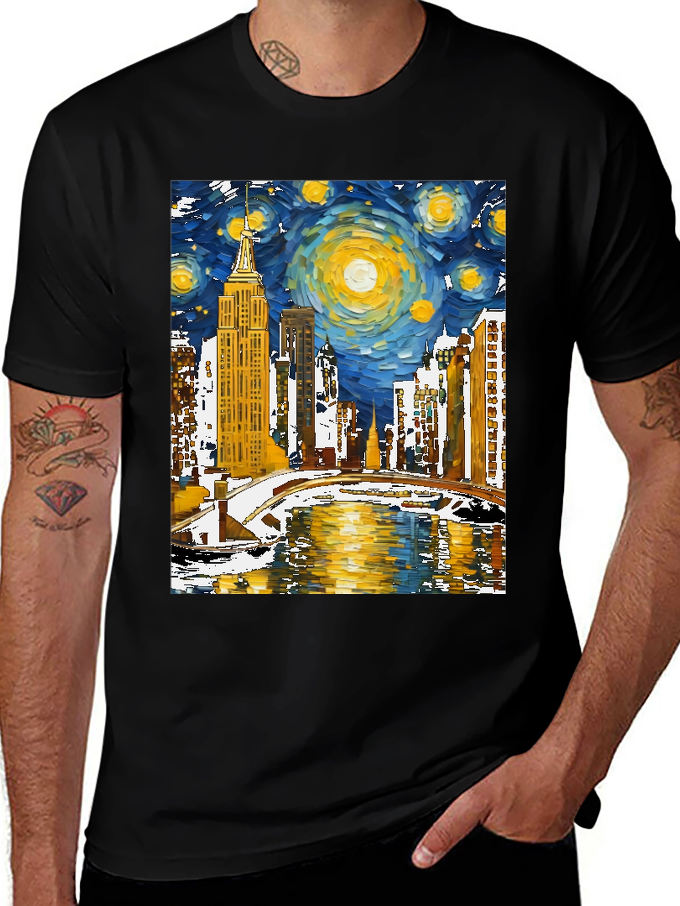 Variant 7 of Starry Night New York Tee