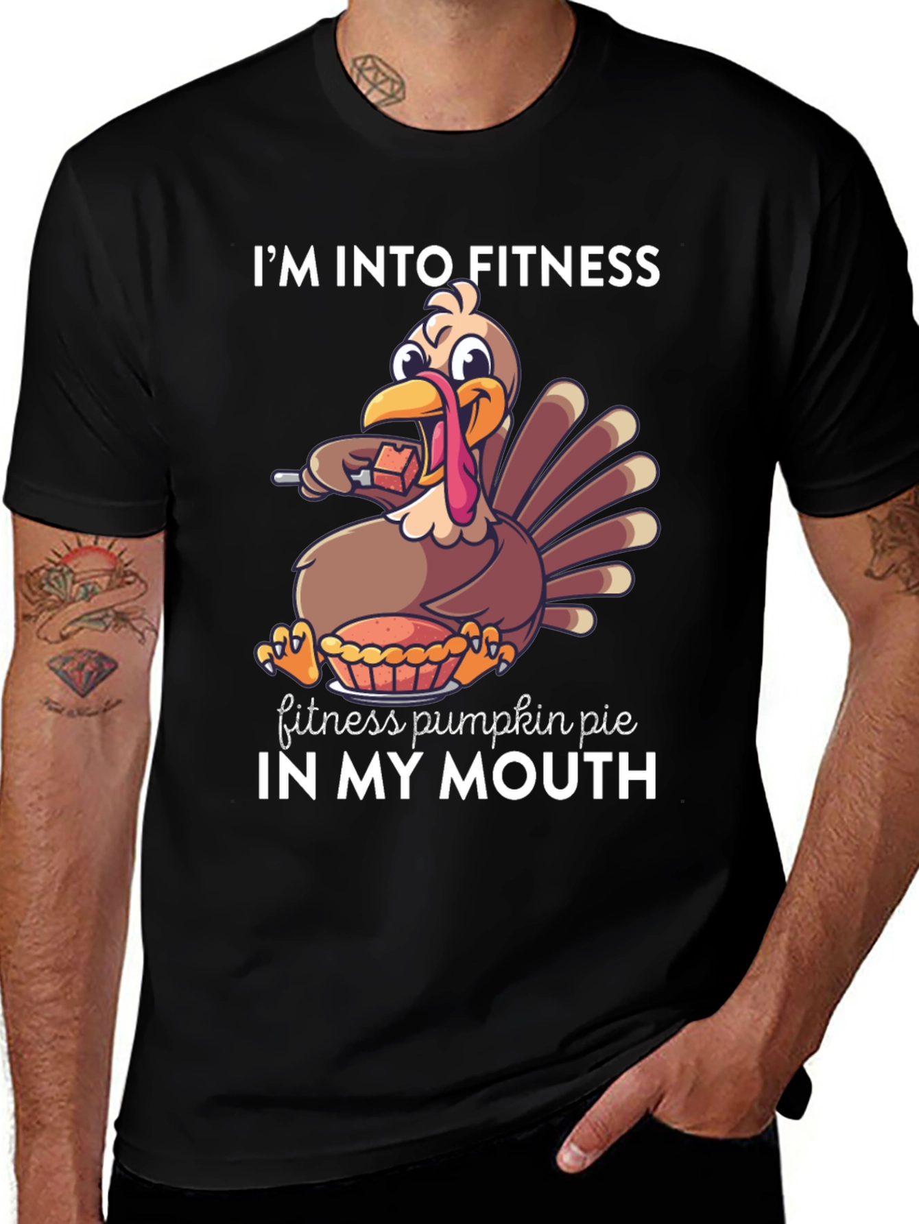 Variant 16 of Funny Thanksgiving Fitness Pumpkin Pie T-Shirt