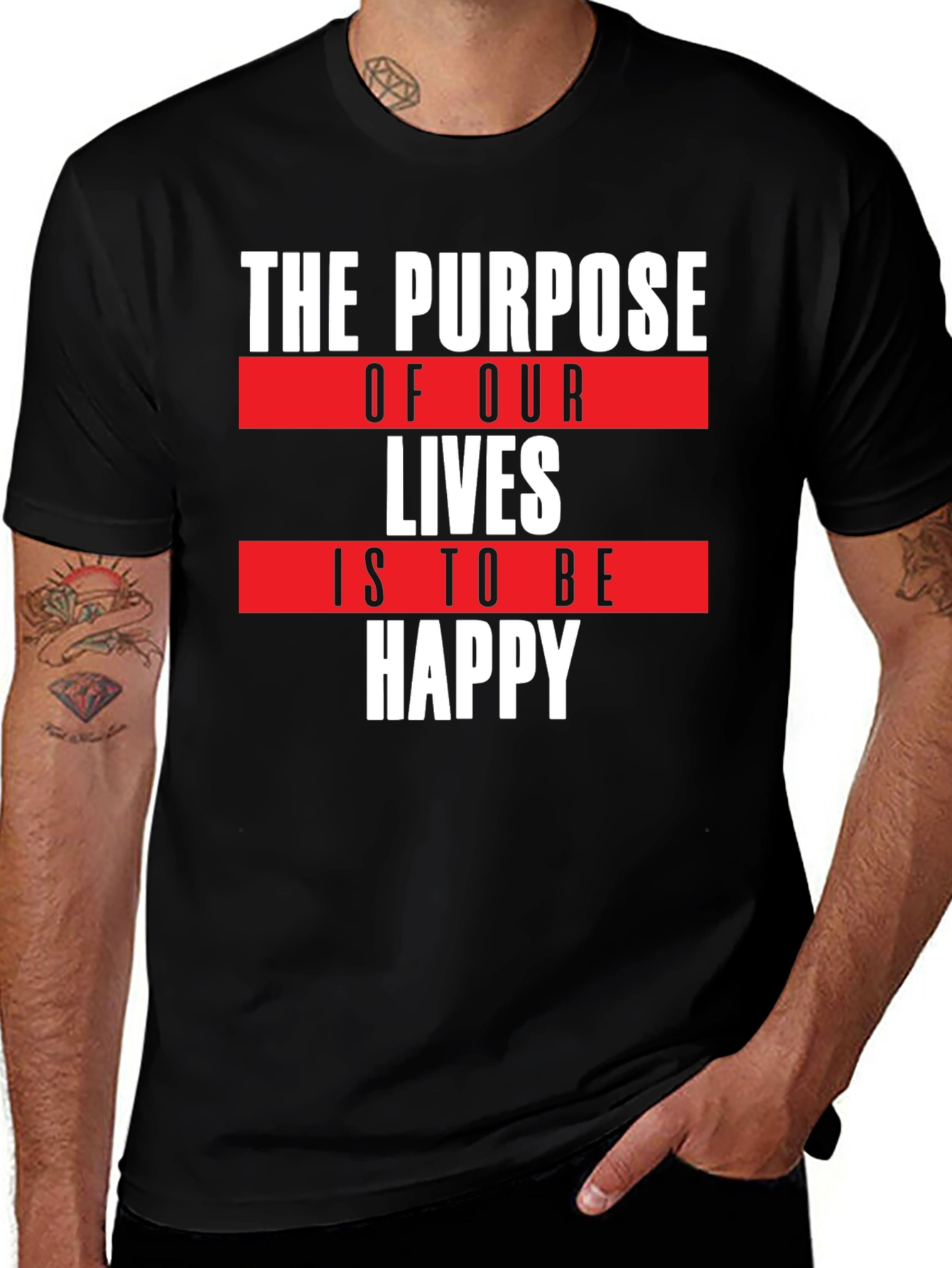 Variant 7 of Purpose of Life T-Shirt - Happy Quote Tee