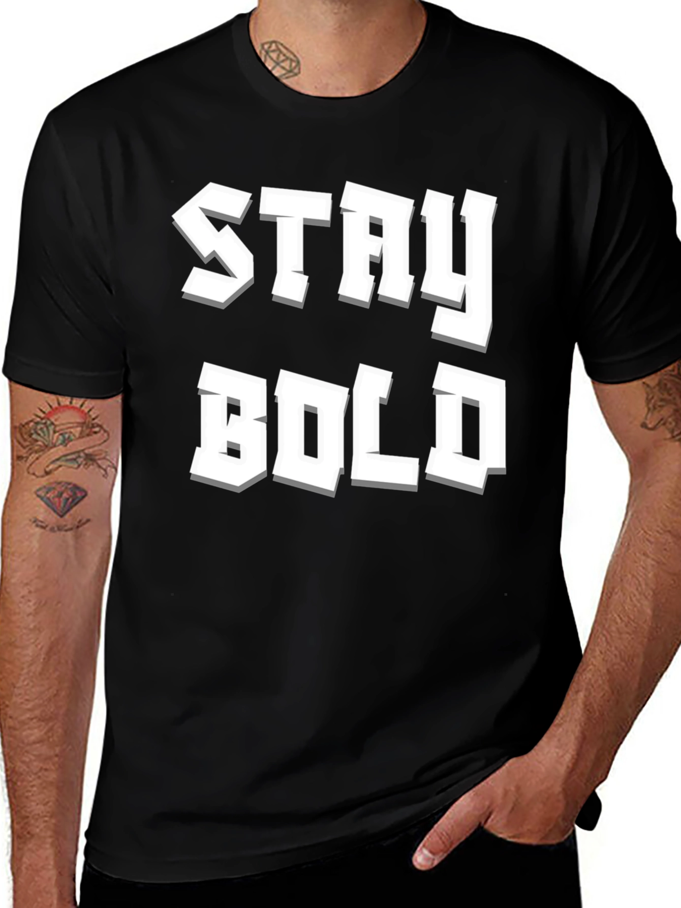 Variant 29 of Stay Bold Graphic Tee - Modern Streetwear Shirt