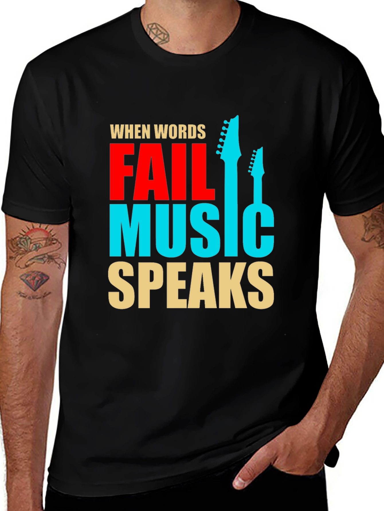 Variant 27 of Music Speaks Graphic Tee