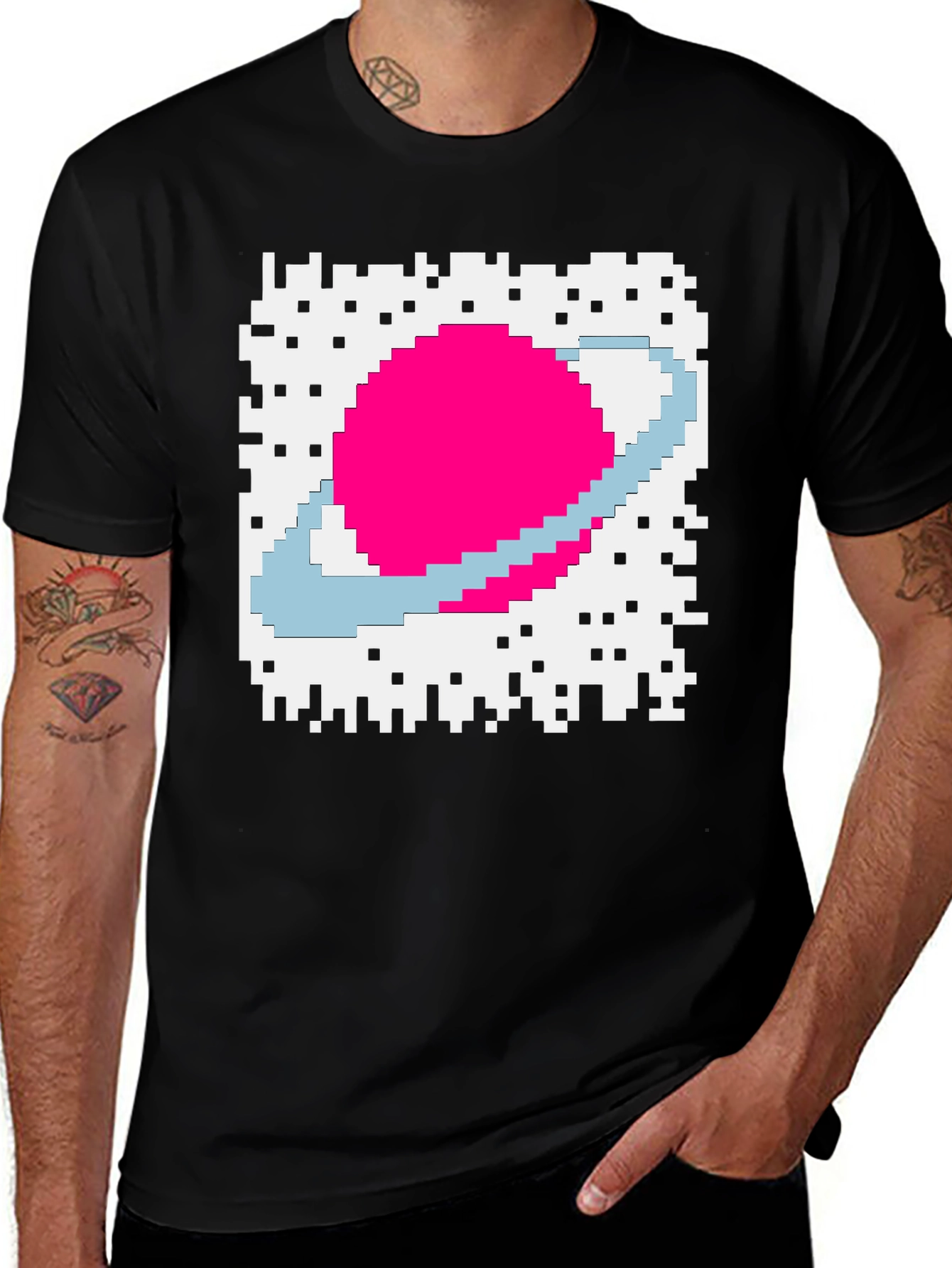 Variant 25 of Pixel Planet T-Shirt - Retro Space Tee