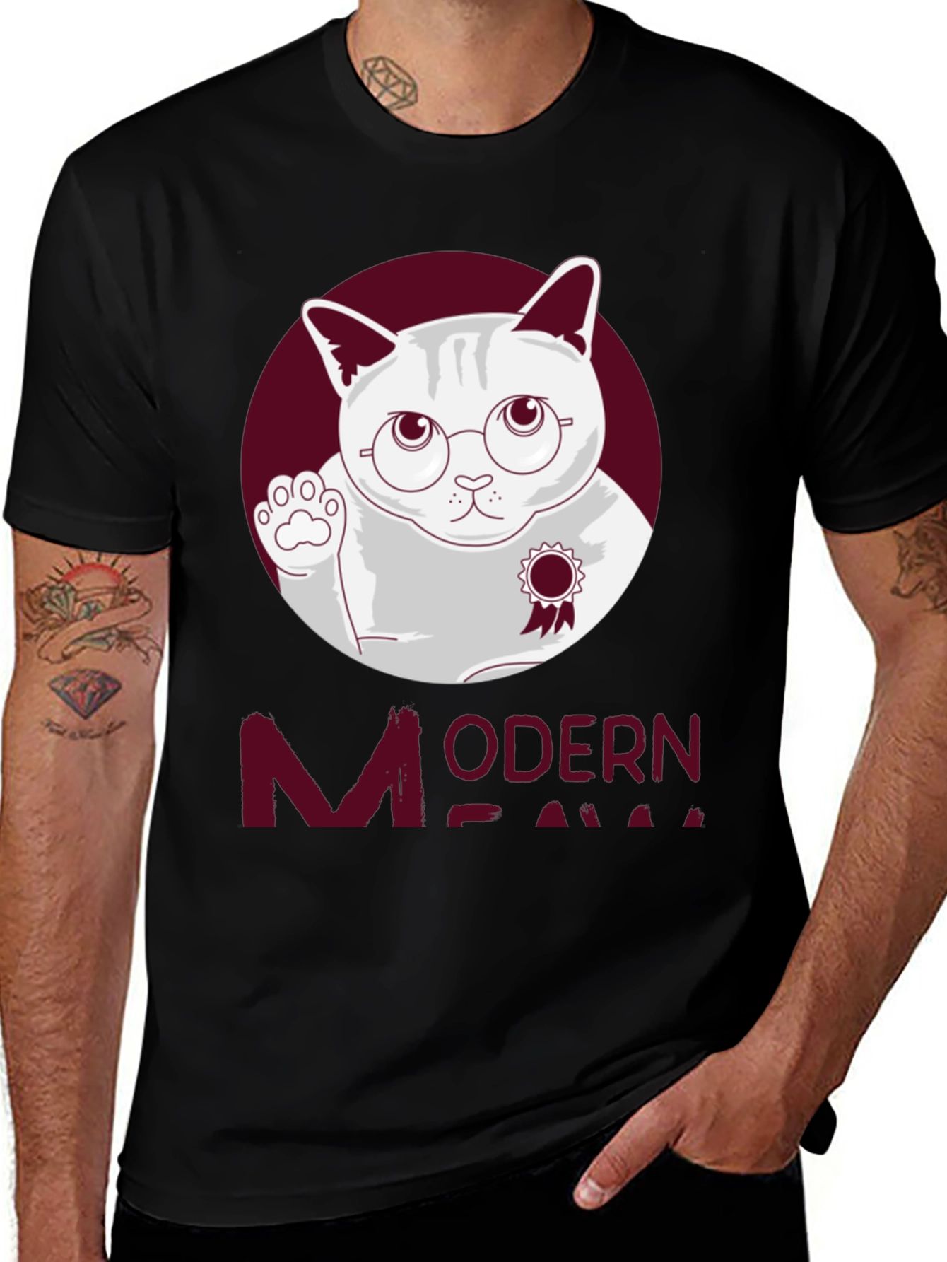 Variant 20 of Modern Meow T-Shirt