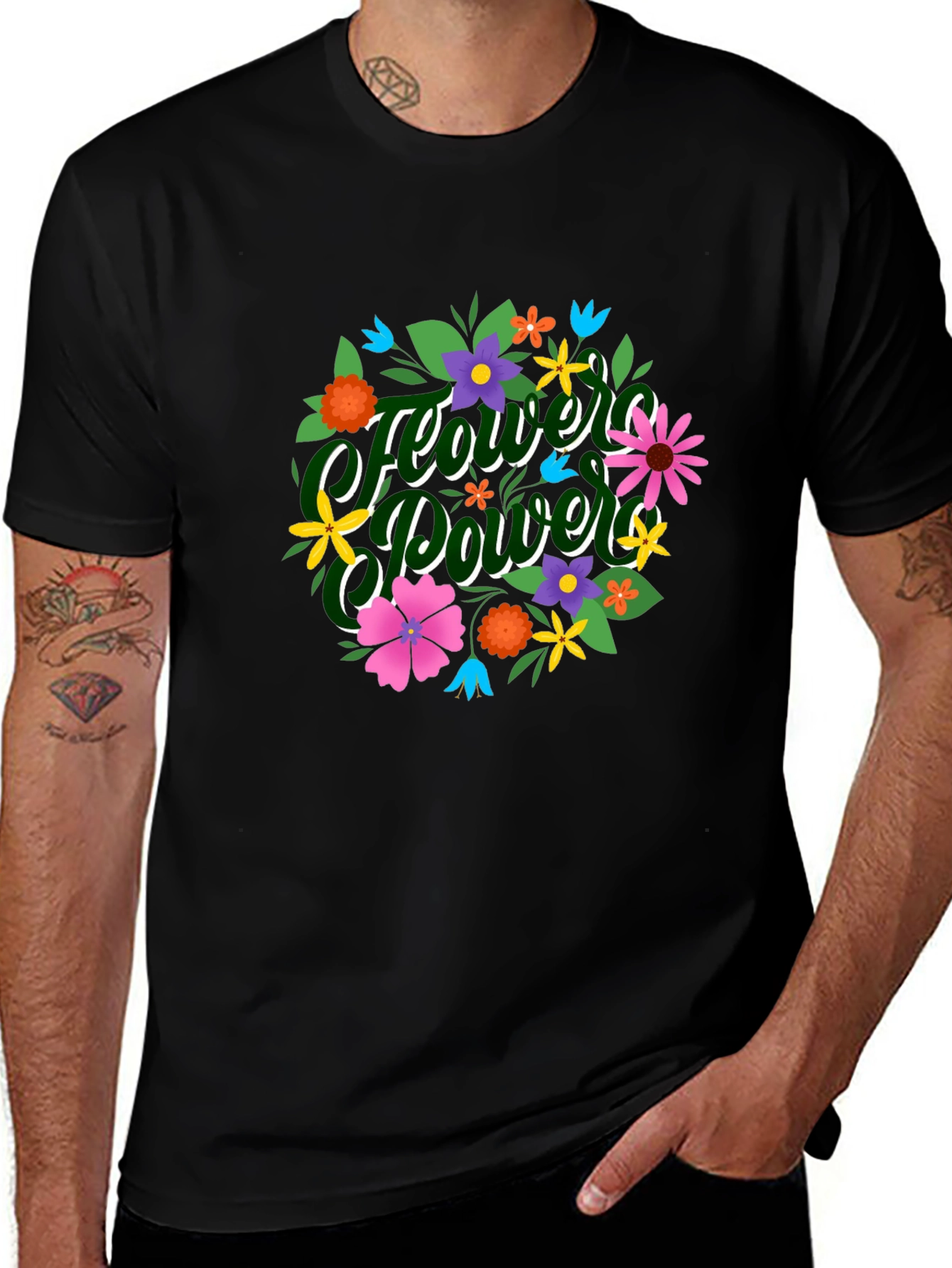 Variant 25 of Flower Power Graphic Print T-Shirt