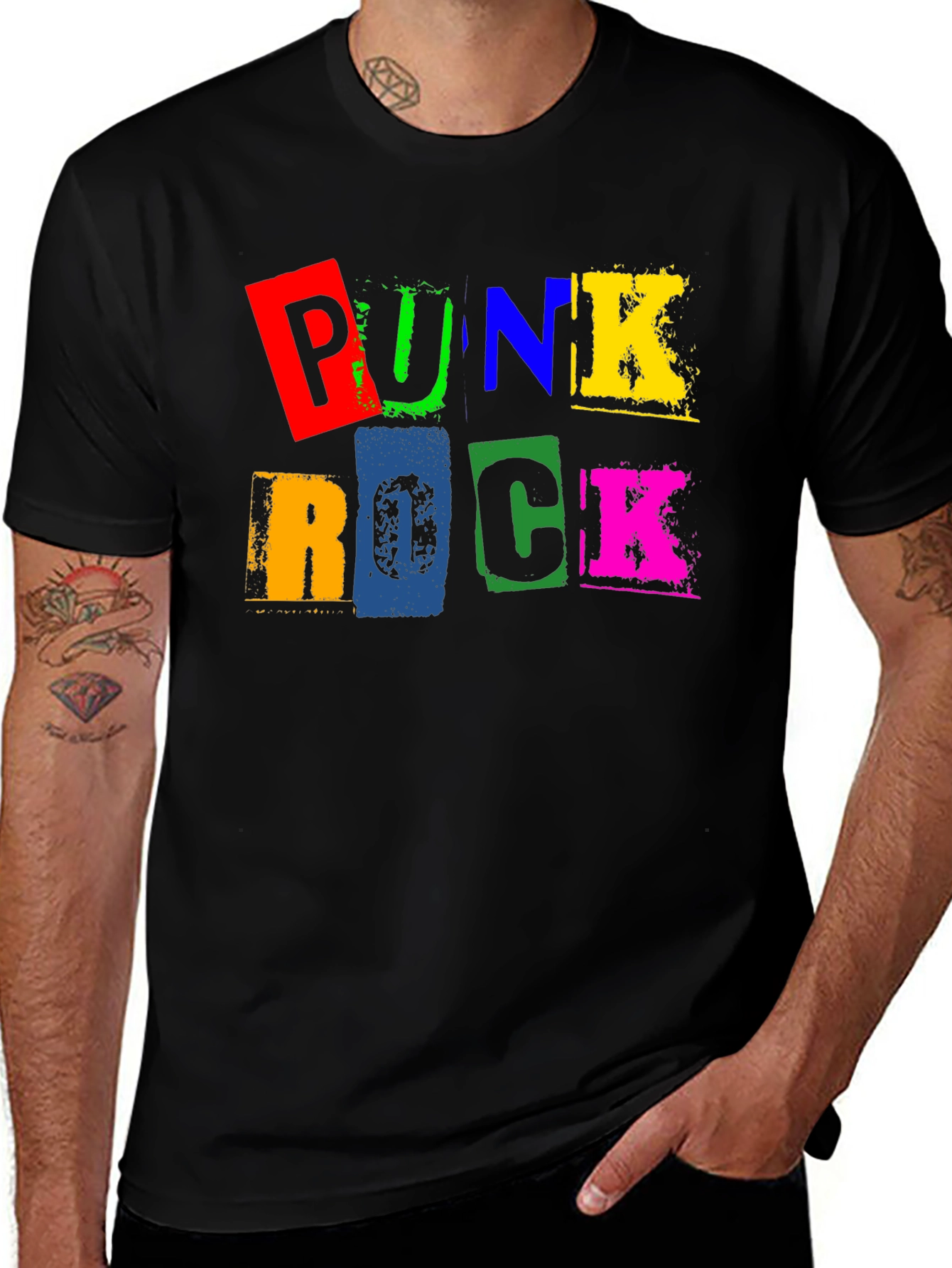 Variant 14 of Punk Rock Graphic Tee - Bold & Edgy Style