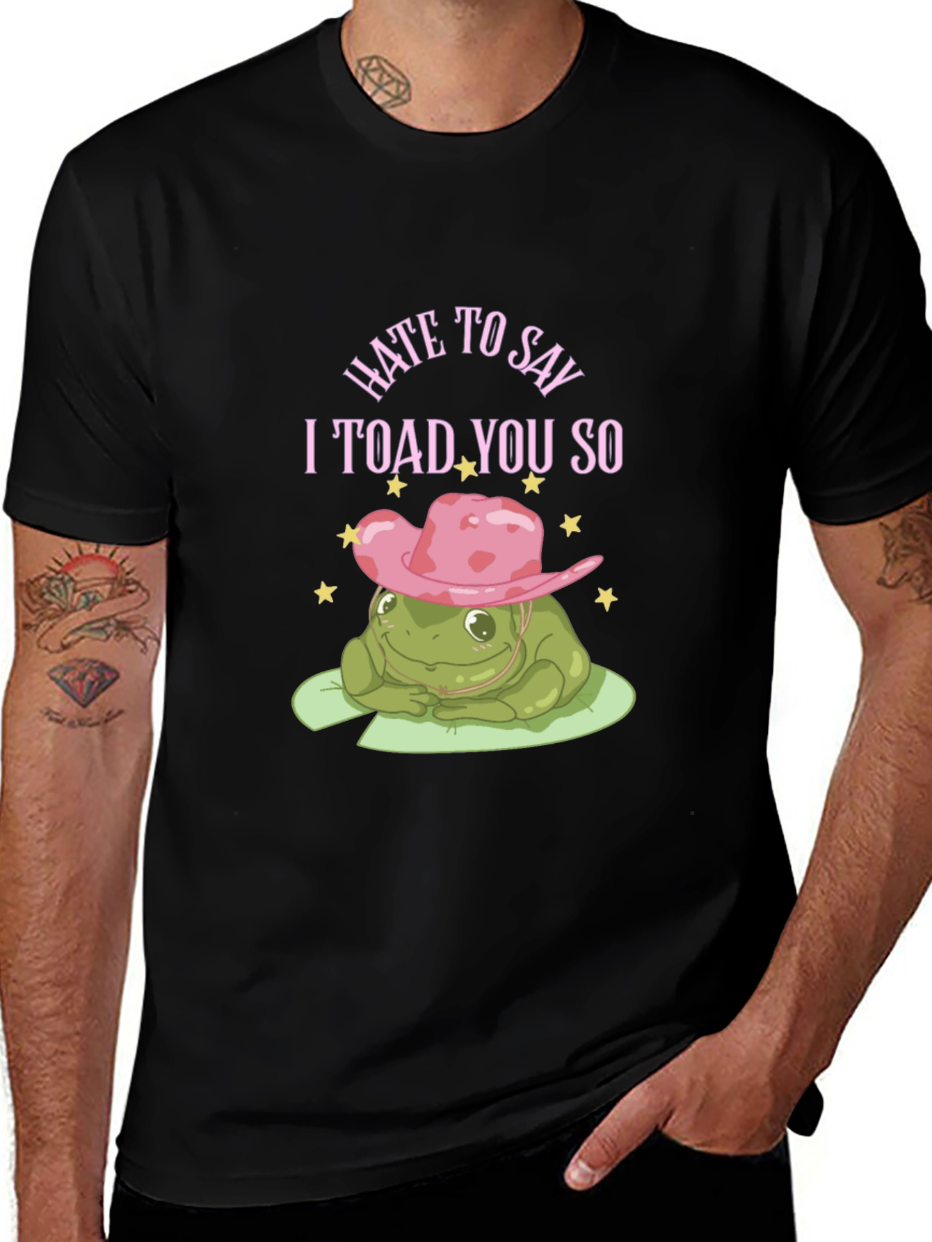 Variant 5 of I Toad You So T-Shirt, Cute Frog with Cowboy Hat