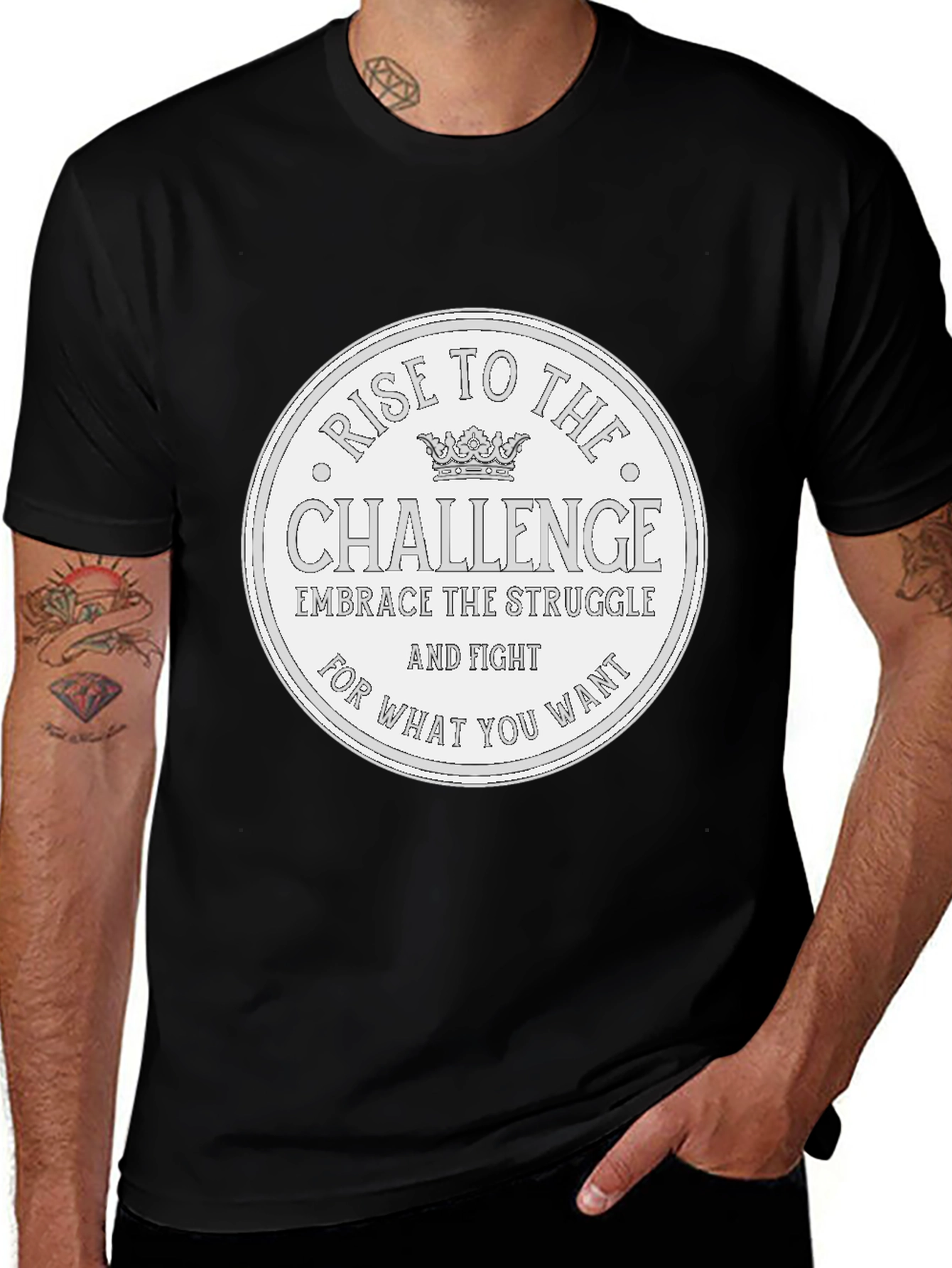 Variant 30 of Rise To The Challenge Graphic Tee