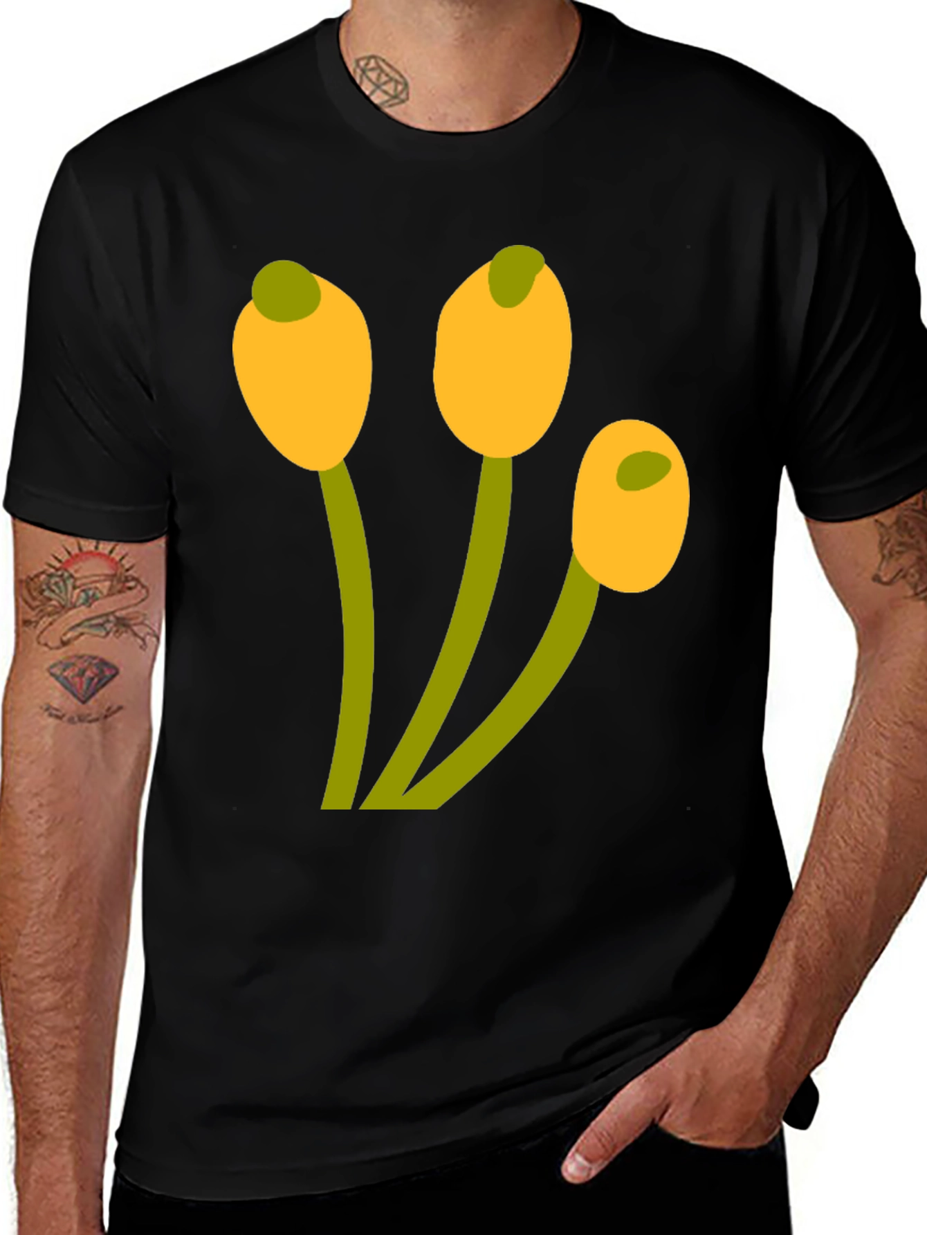Variant 4 of Unique Floral Design Tee - Stylish & Comfy