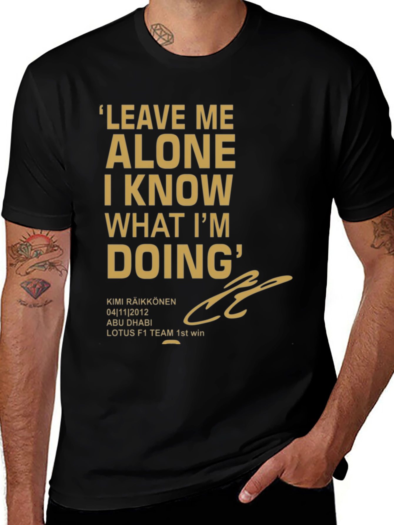 Kimi Raikkonen 'Leave Me Alone' T-Shirt
