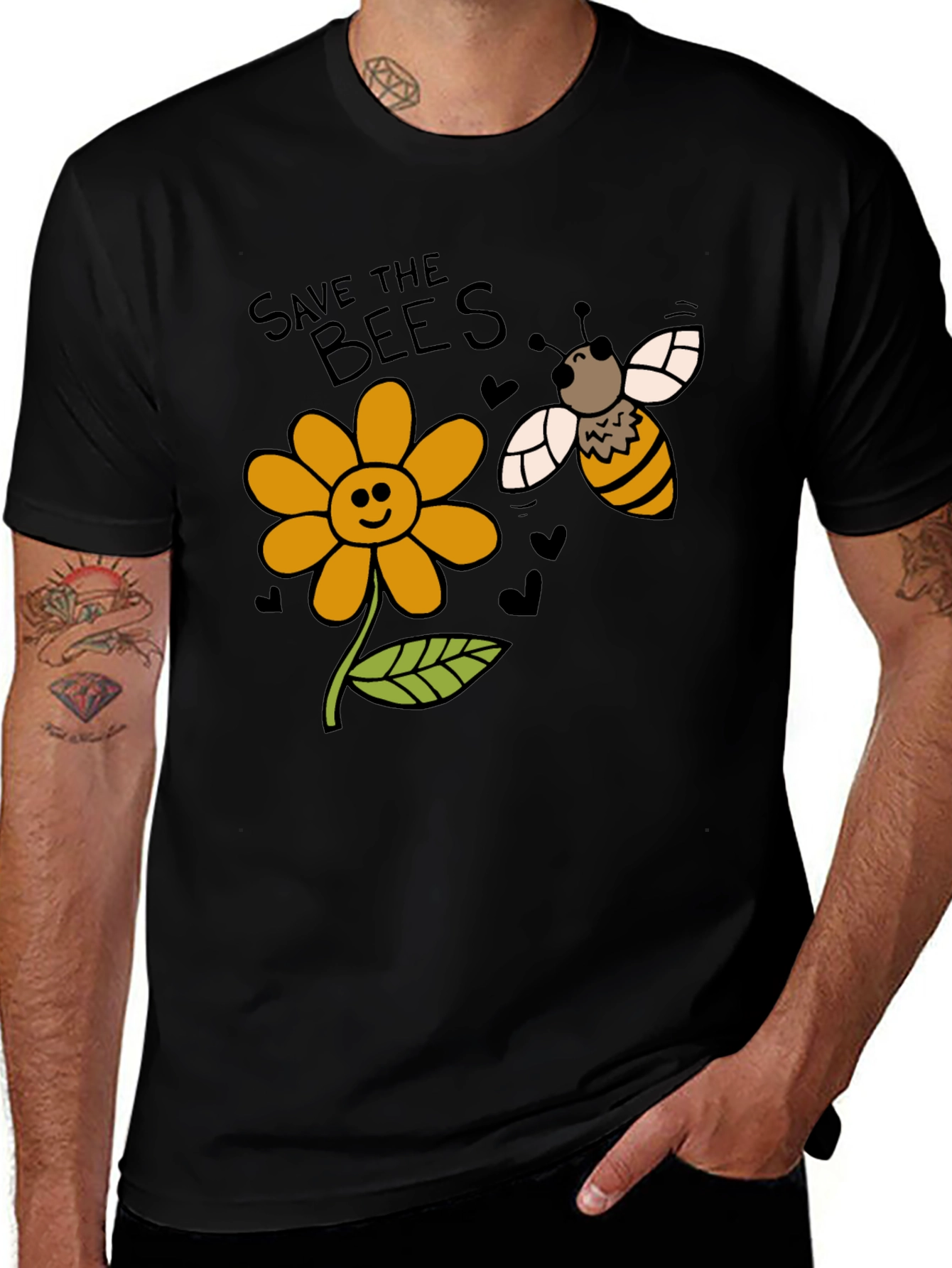 Variant 25 of Save the Bees Graphic T-Shirt