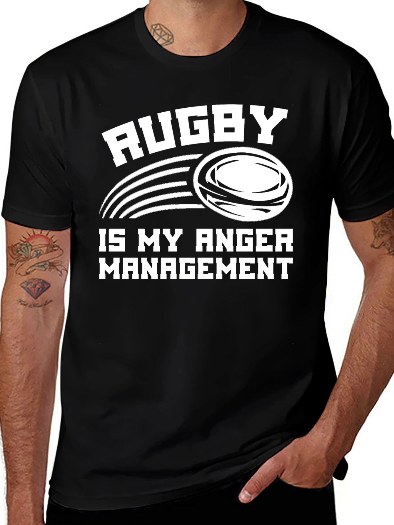Variant 24 of Rugby Anger Management T-Shirt