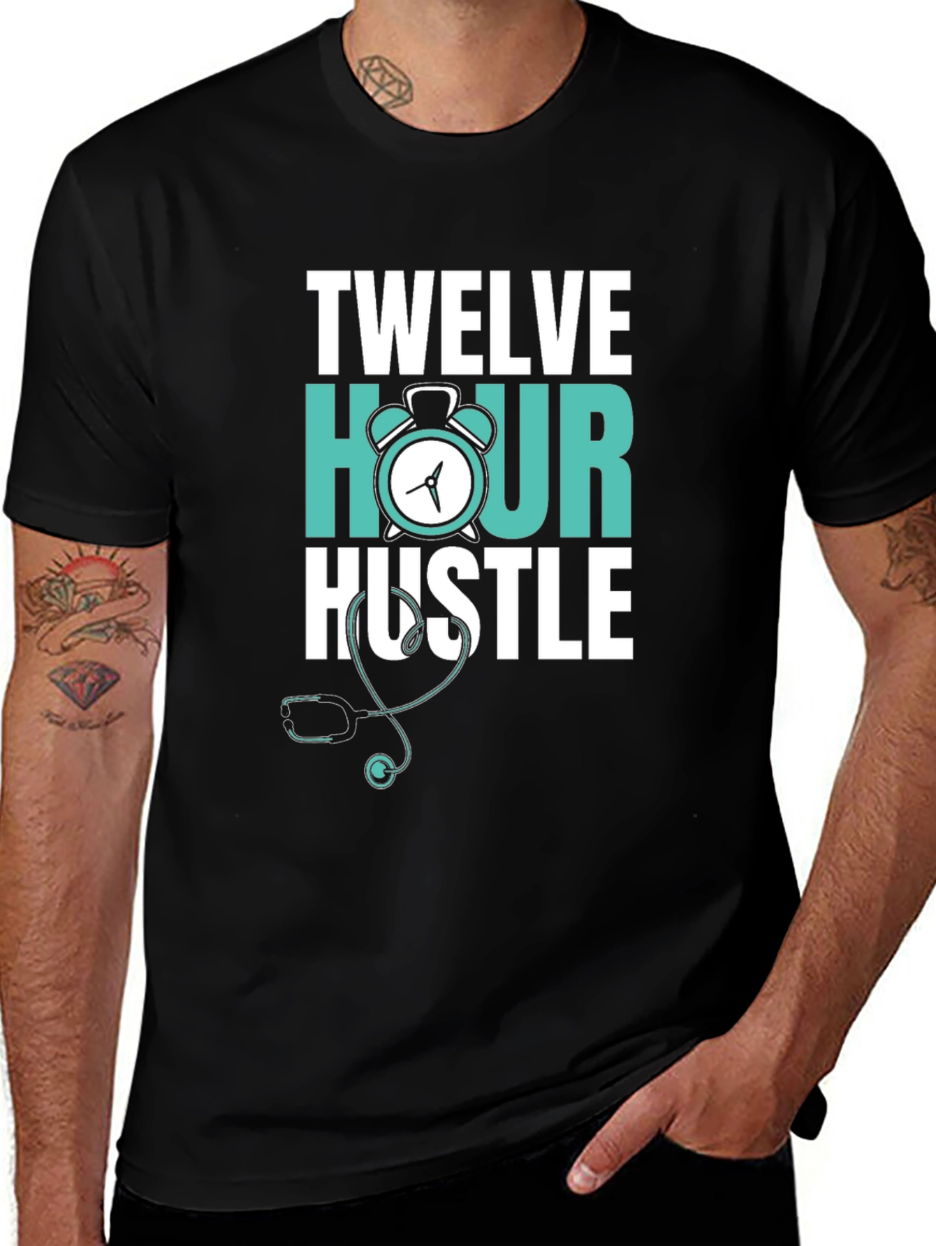 Variant 24 of Twelve Hour Hustle Graphic Tee