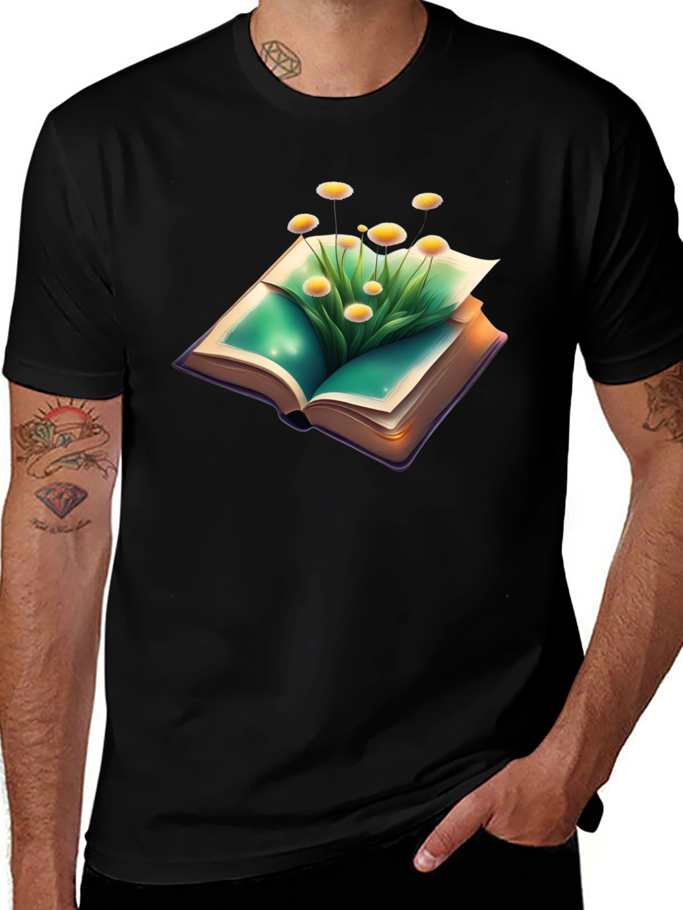 Variant 24 of Nature Book T-Shirt - Floral Fantasy Tee