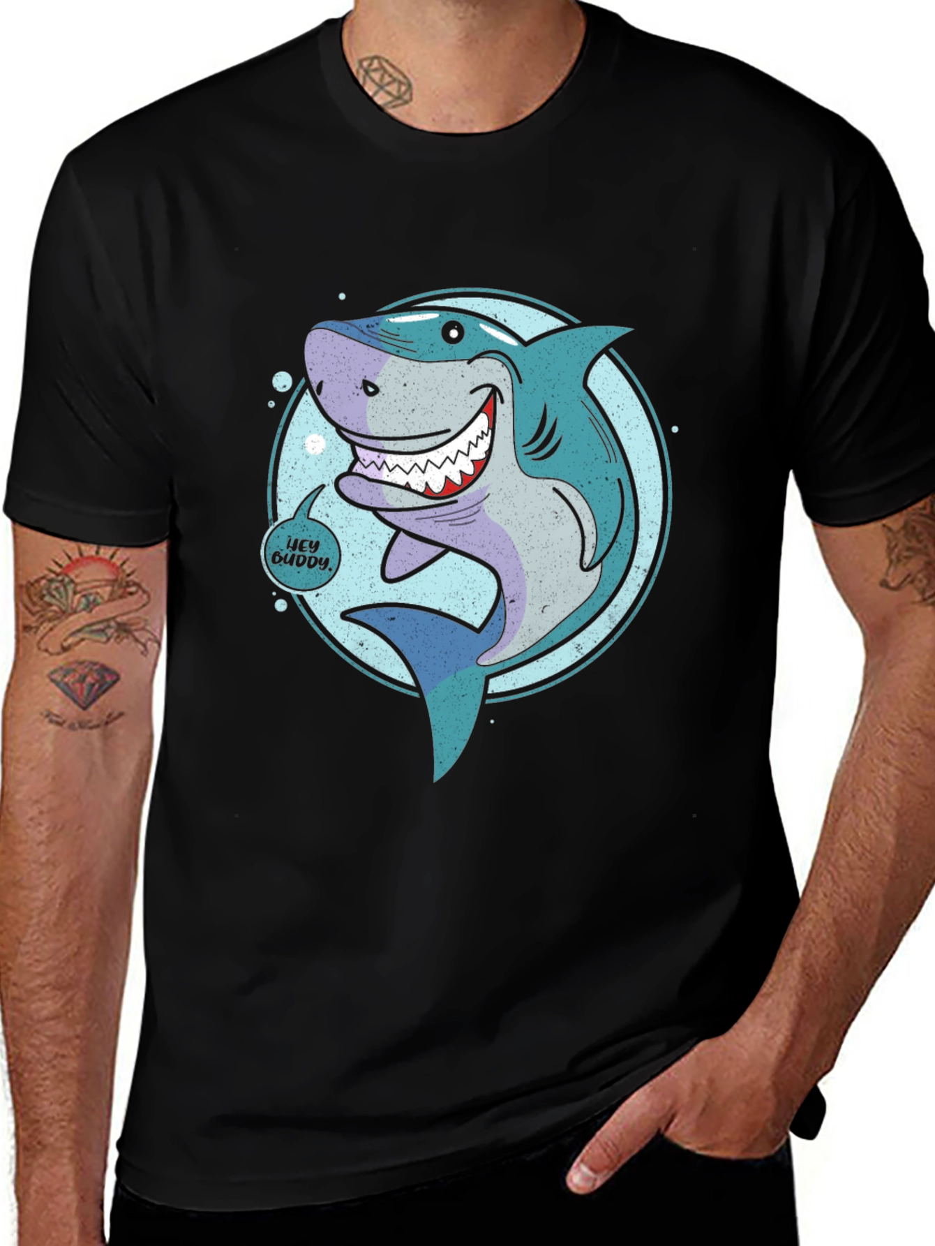 Variant 15 of Shark Graphic Tee - Hey Buddy Design