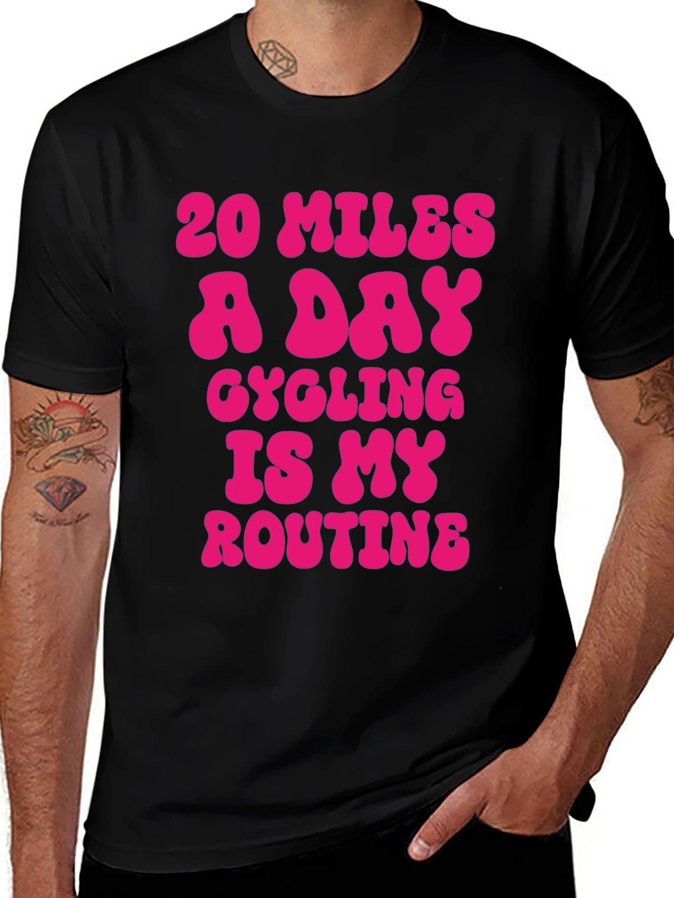20 Miles A Day Cycling T-Shirt