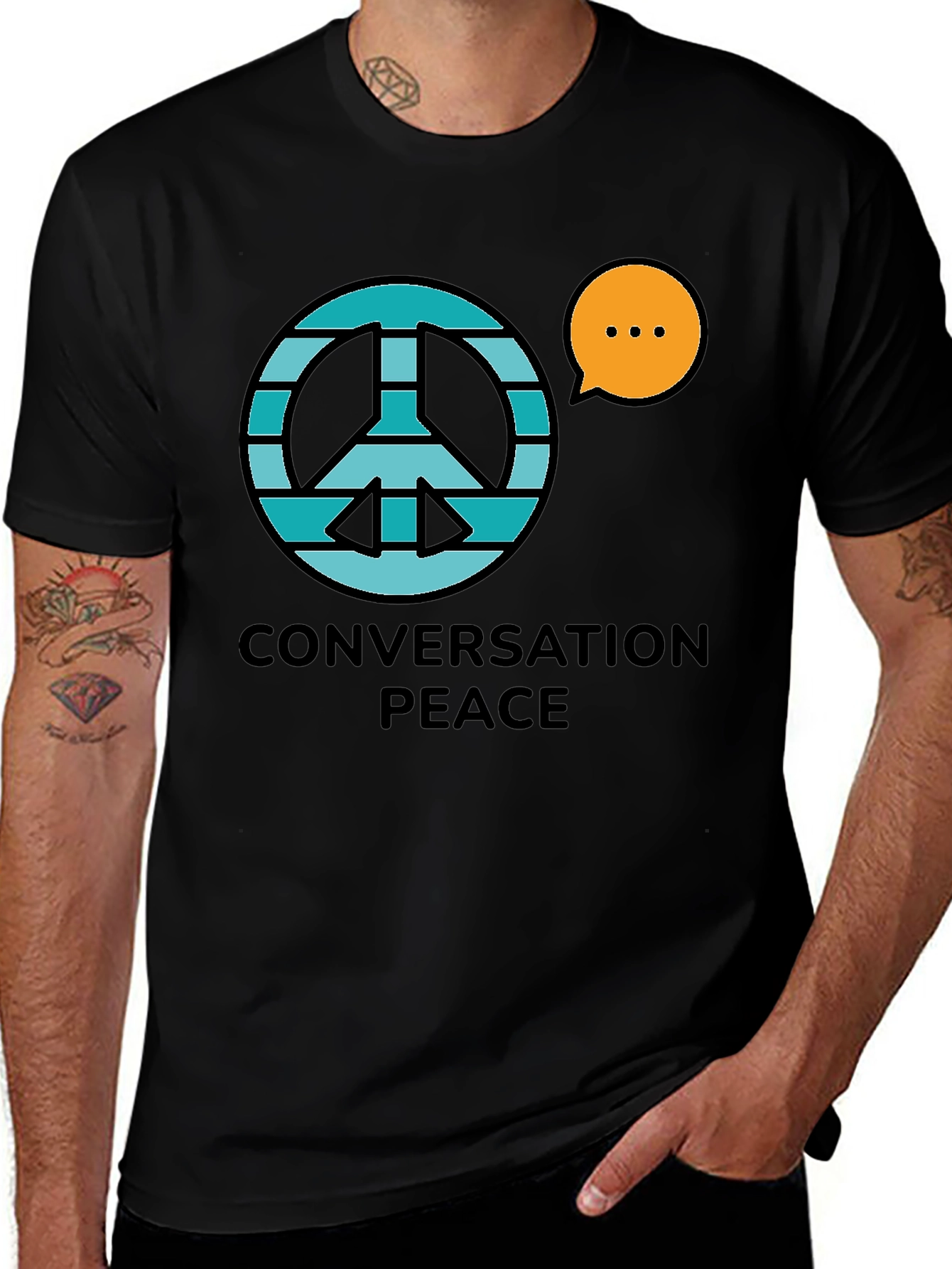 Conversation Peace Graphic T-Shirt