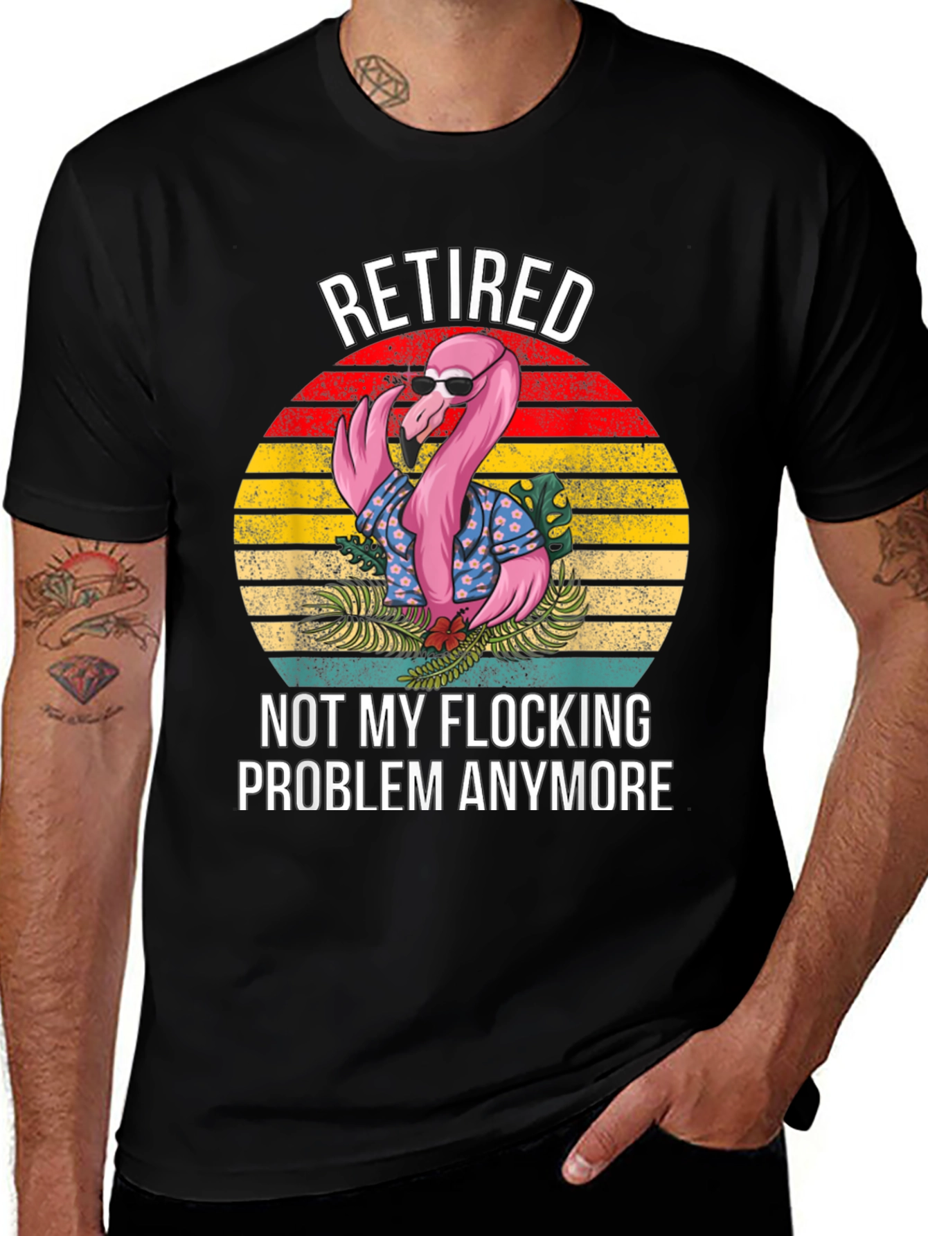 Variant 17 of Retired Flamingo Graphic T-Shirt
