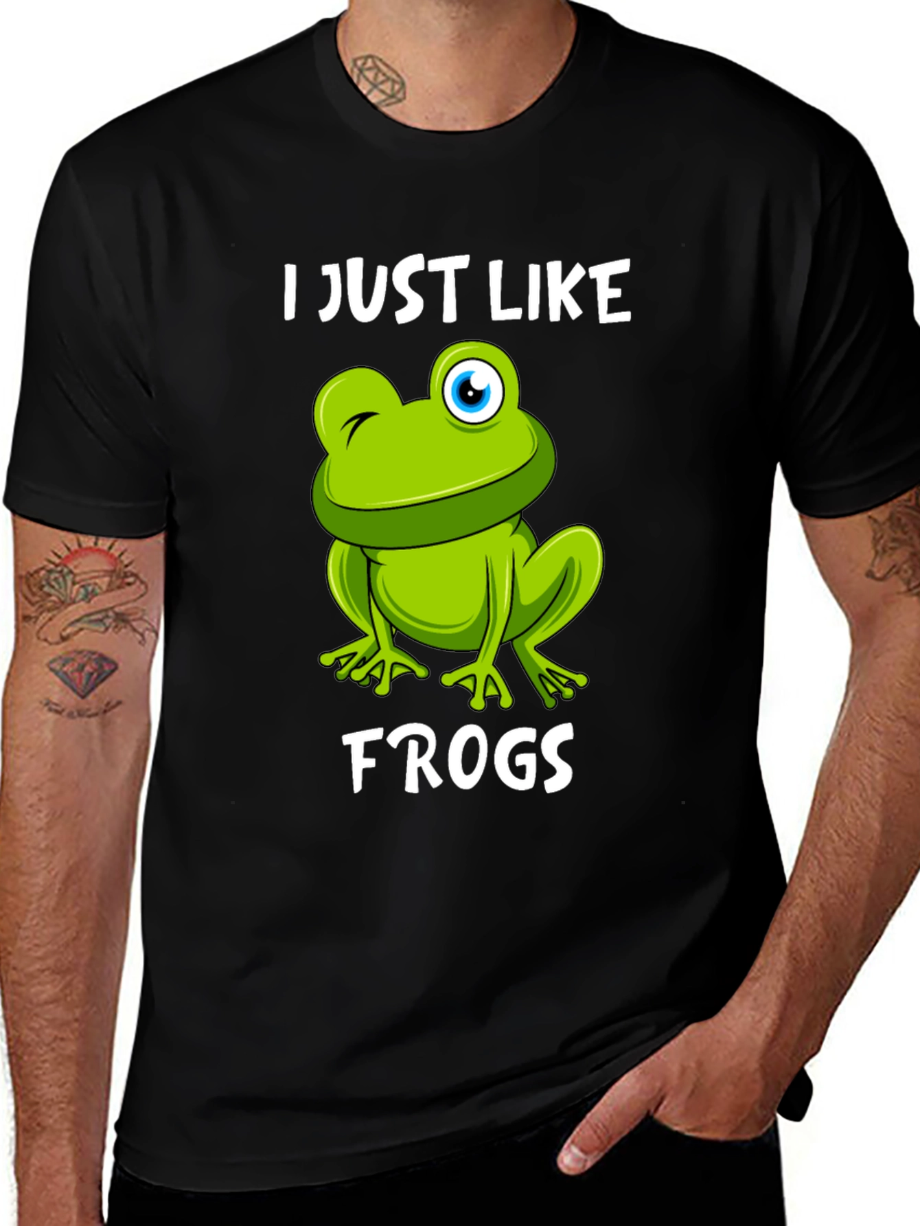 Variant 11 of I Just Like Frogs T-Shirt - Funny Frog Lover Tee