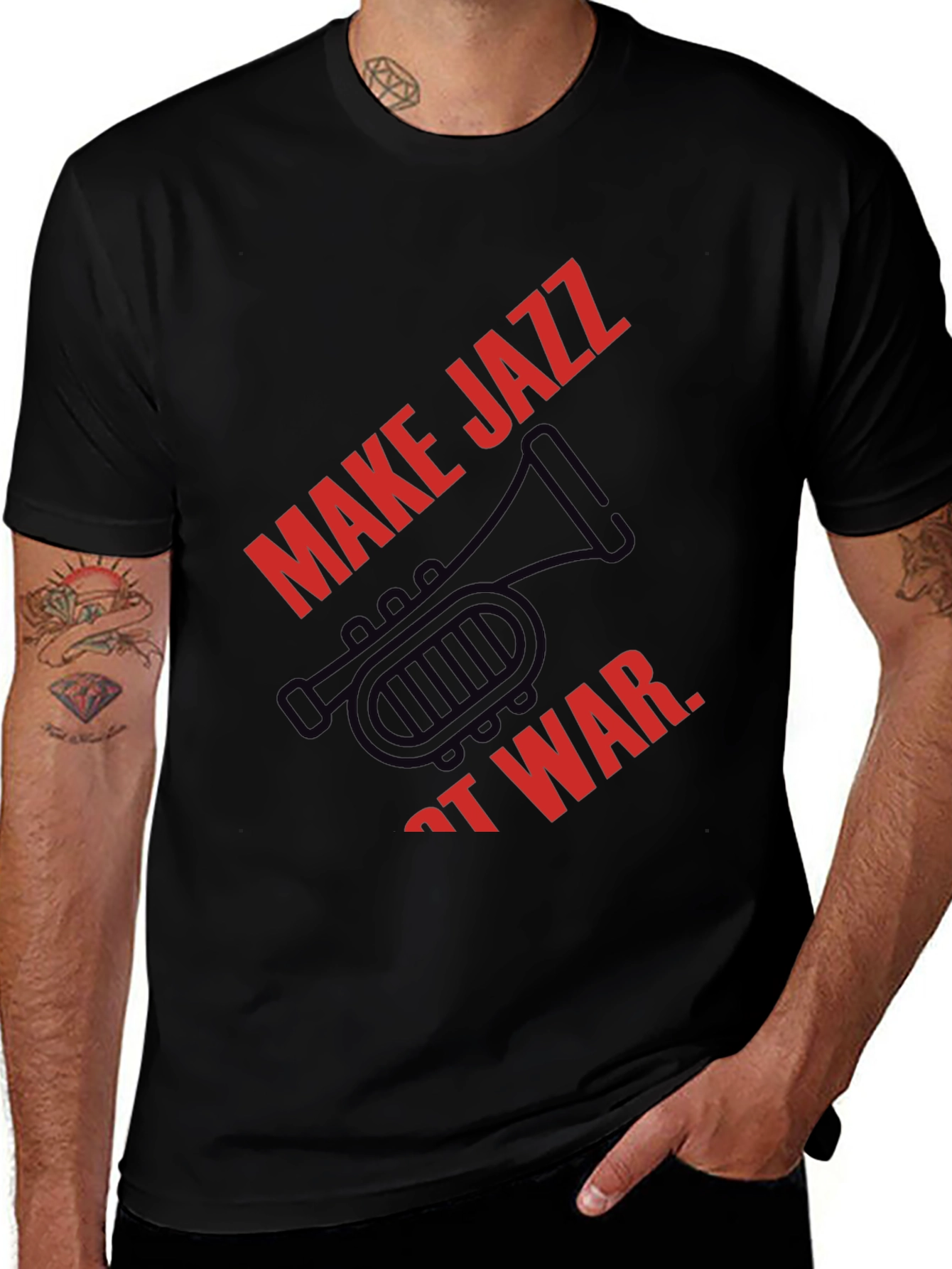 Variant 27 of Make Jazz Not War Graphic Tee