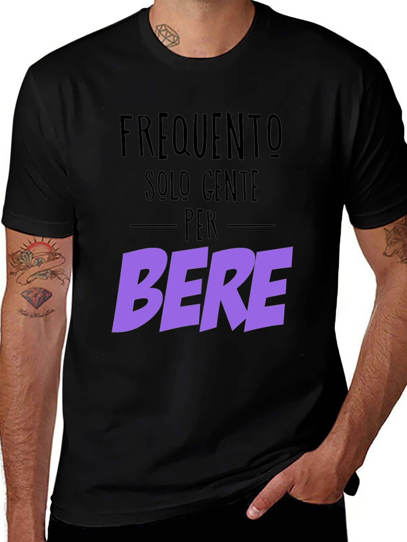 Variant 2 of Frequento Solo Gente Per Bere Graphic Tee