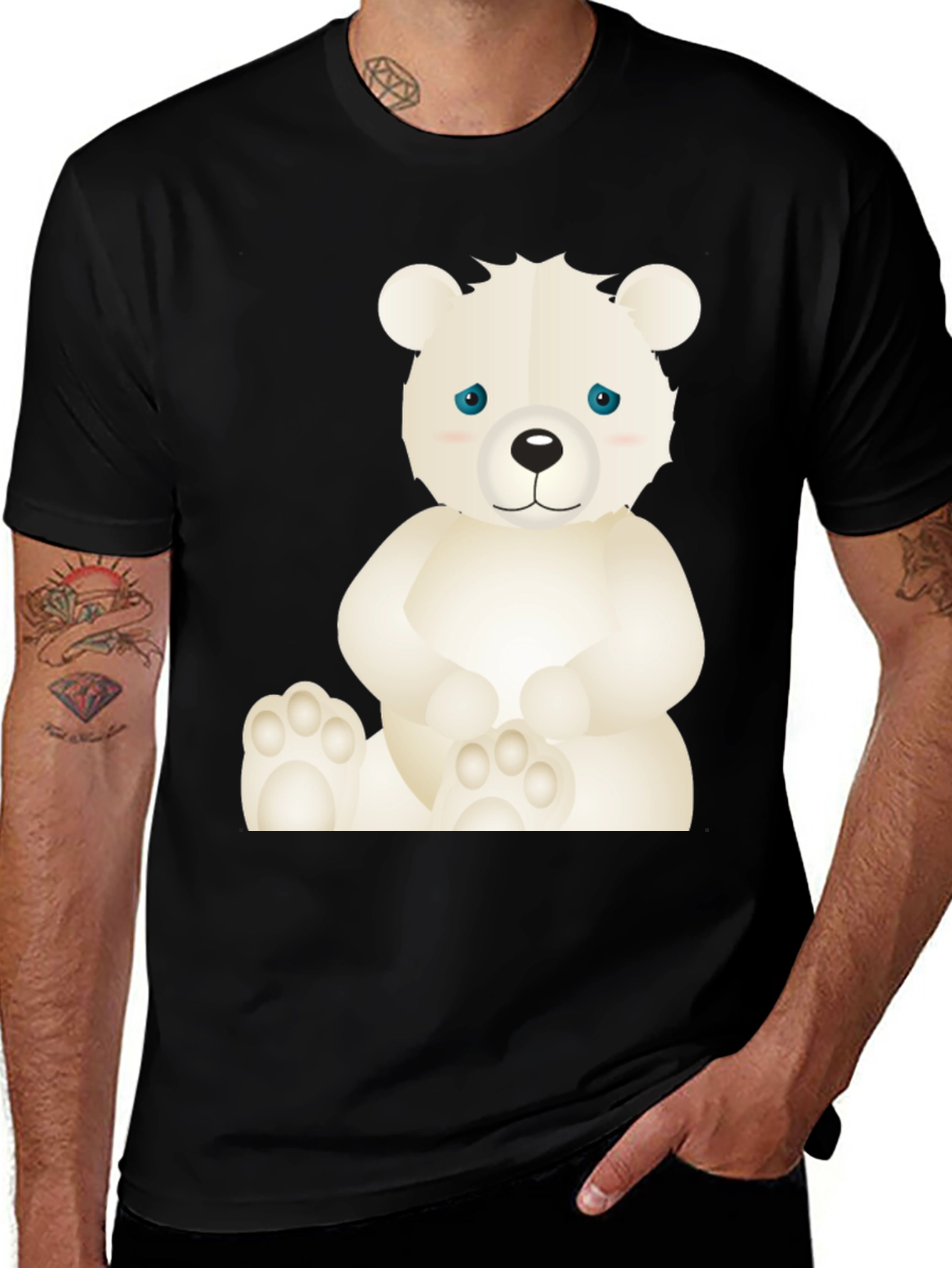 Variant 16 of Cute Bear Graphic T-Shirt - Soft Cotton Blend
