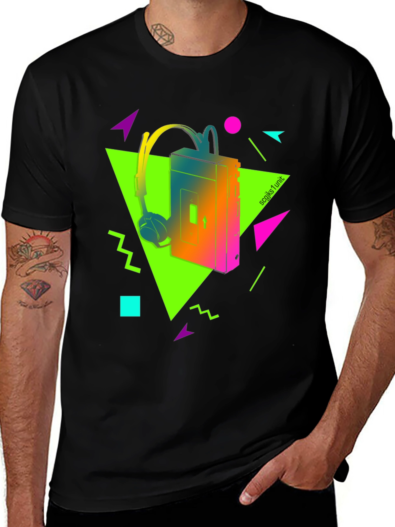 Variant 11 of Retro Cassette Player Graphic T-Shirt - 80s Vibe