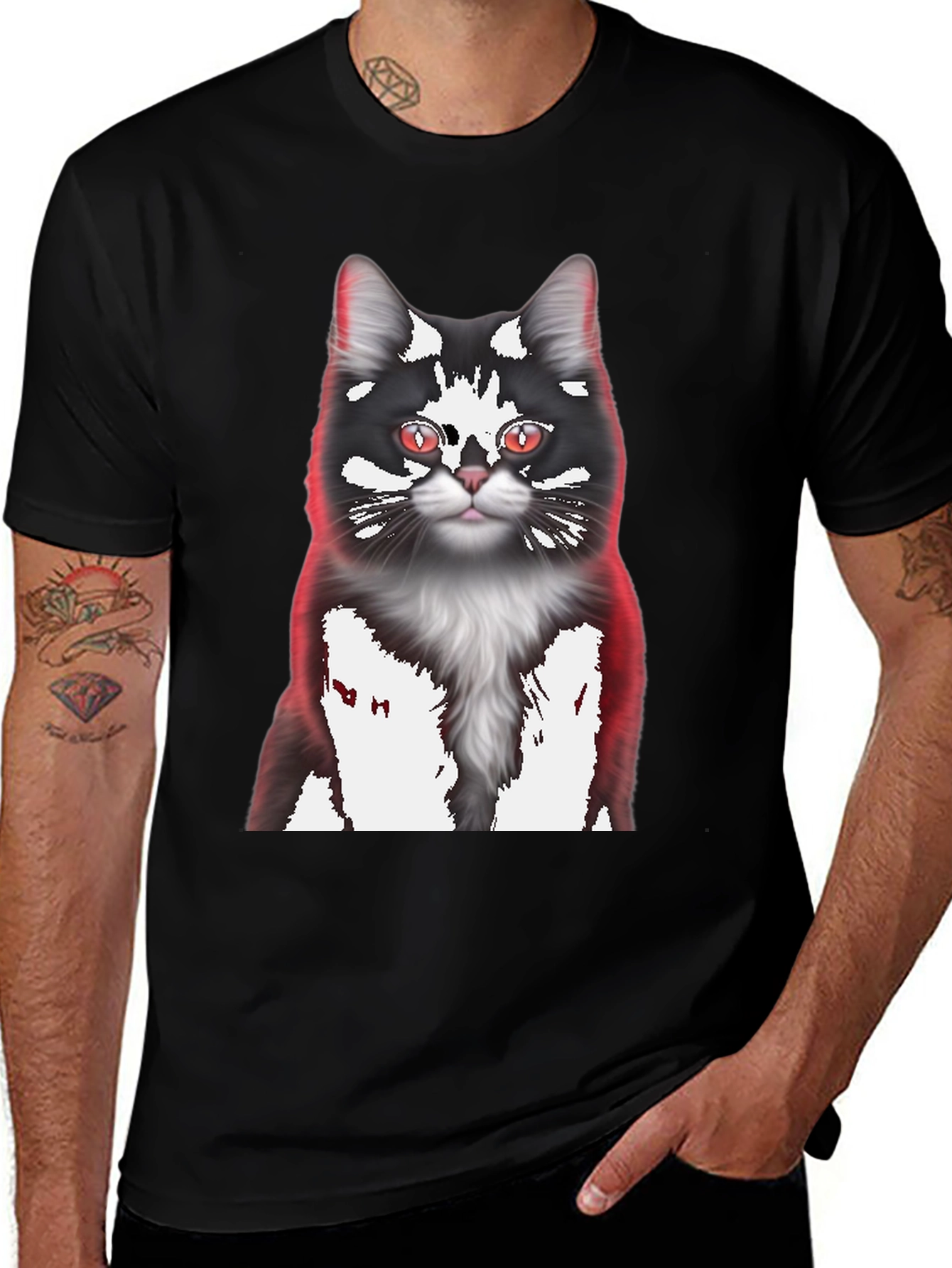 Black Cat Graphic Tee
