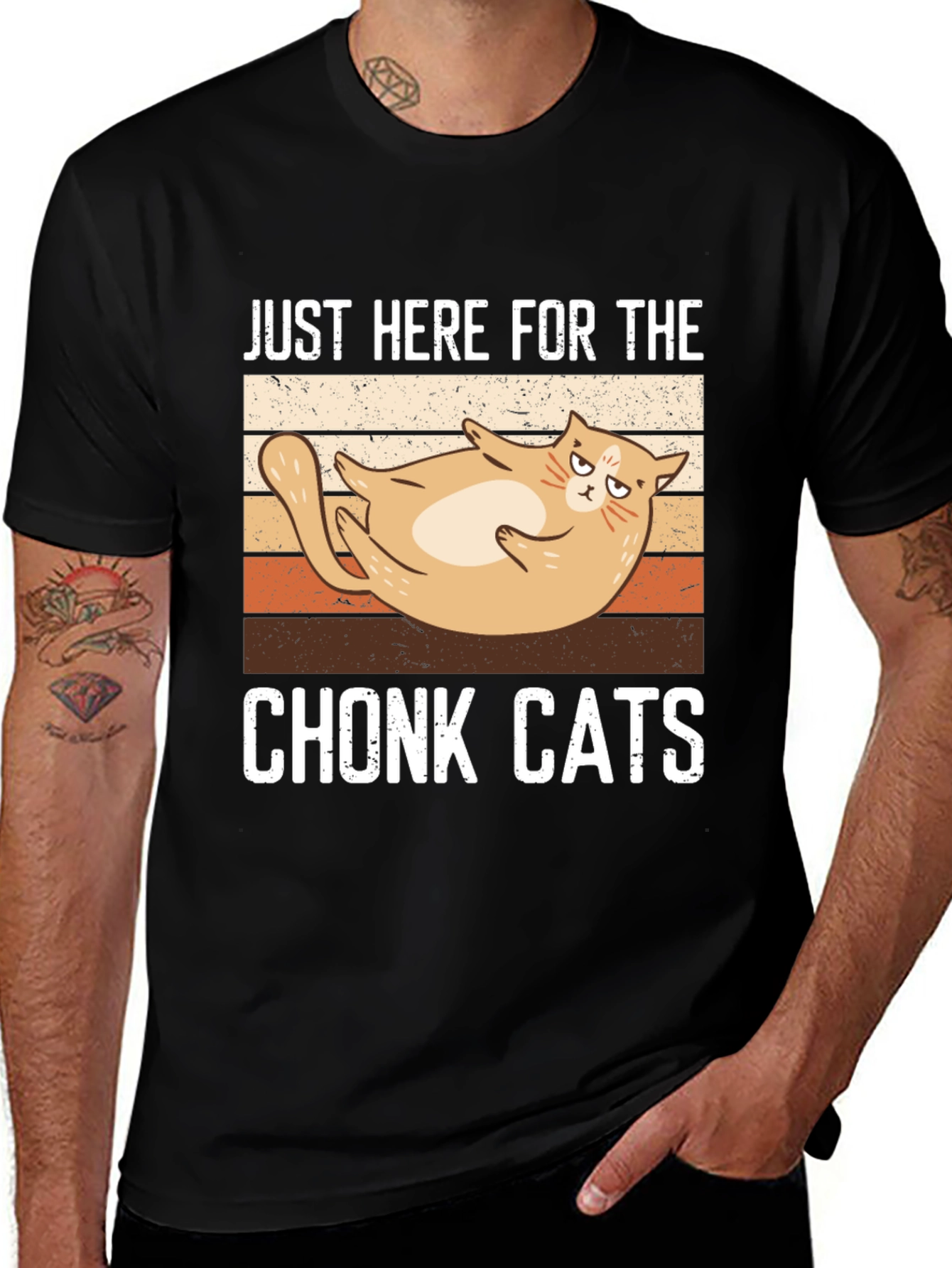 Variant 28 of Chonk Cats T-Shirt: Funny Graphic Tee for Cat Lovers
